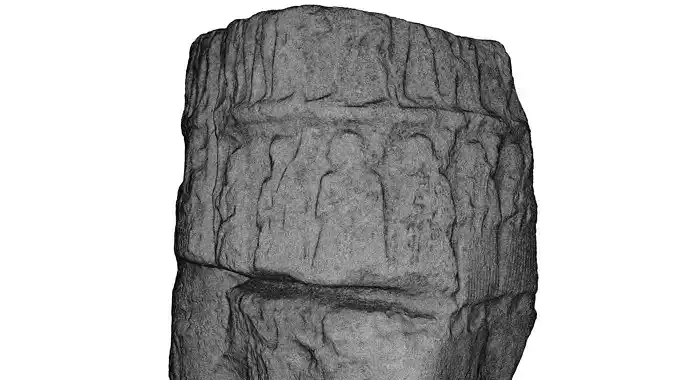 ASSYRIAN - VICTORY STELE OF SARGON KING OF AKKAD Low-poly 3D model
