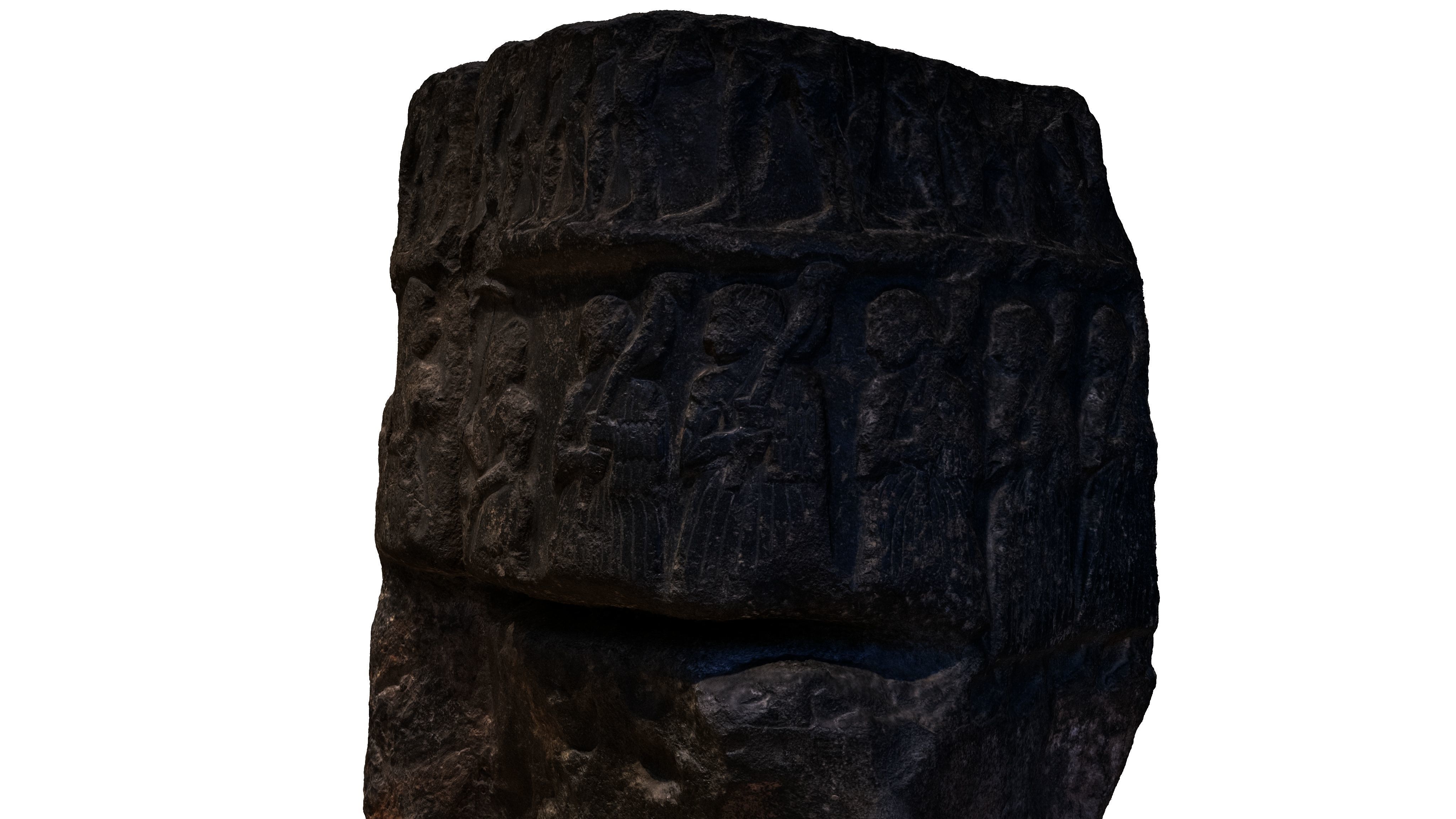 ASSYRIAN - VICTORY STELE OF SARGON KING OF AKKAD Low-poly 3D model_3