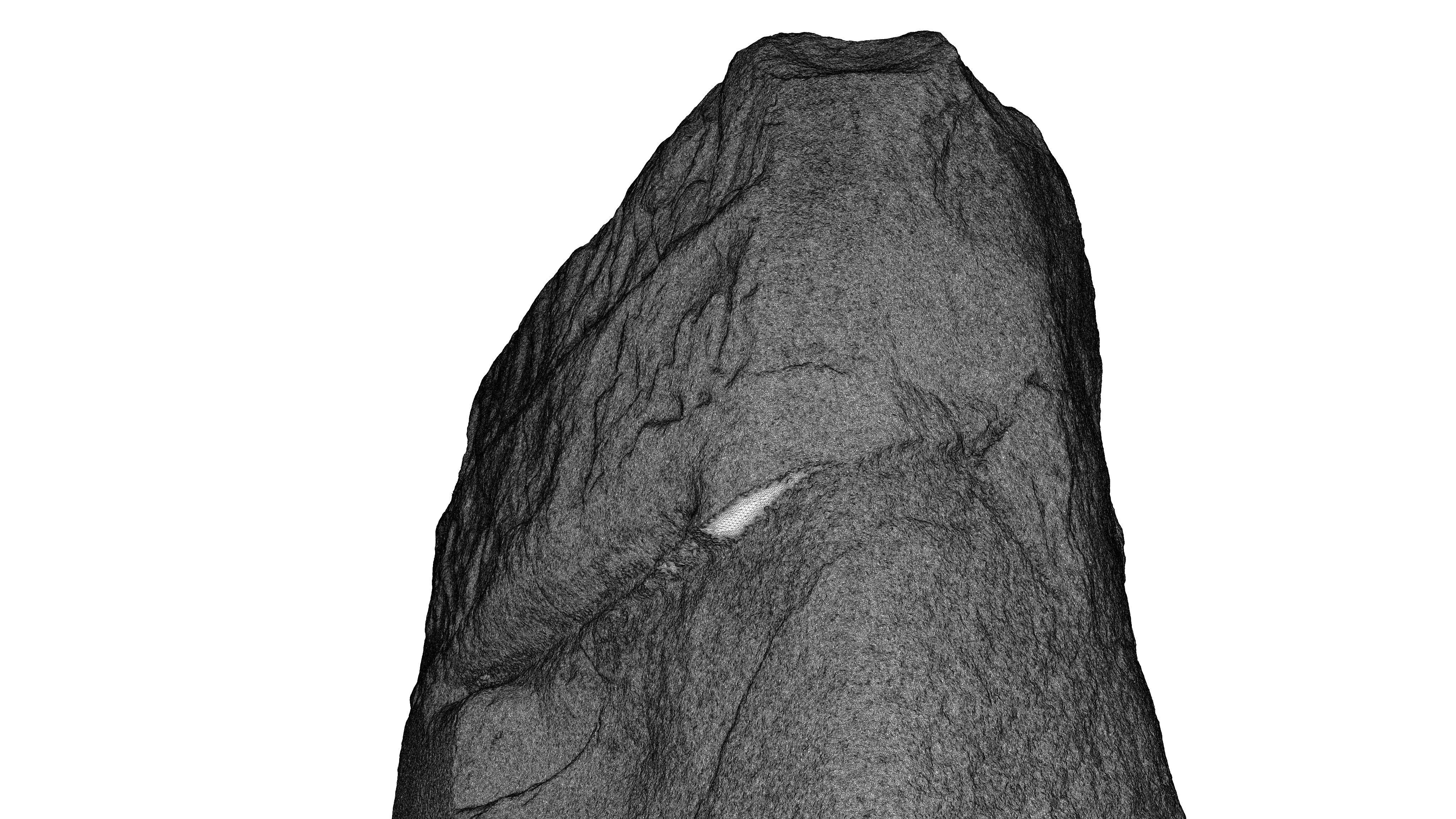 ASSYRIAN - VICTORY STELE OF SARGON KING OF AKKAD Low-poly 3D model_19