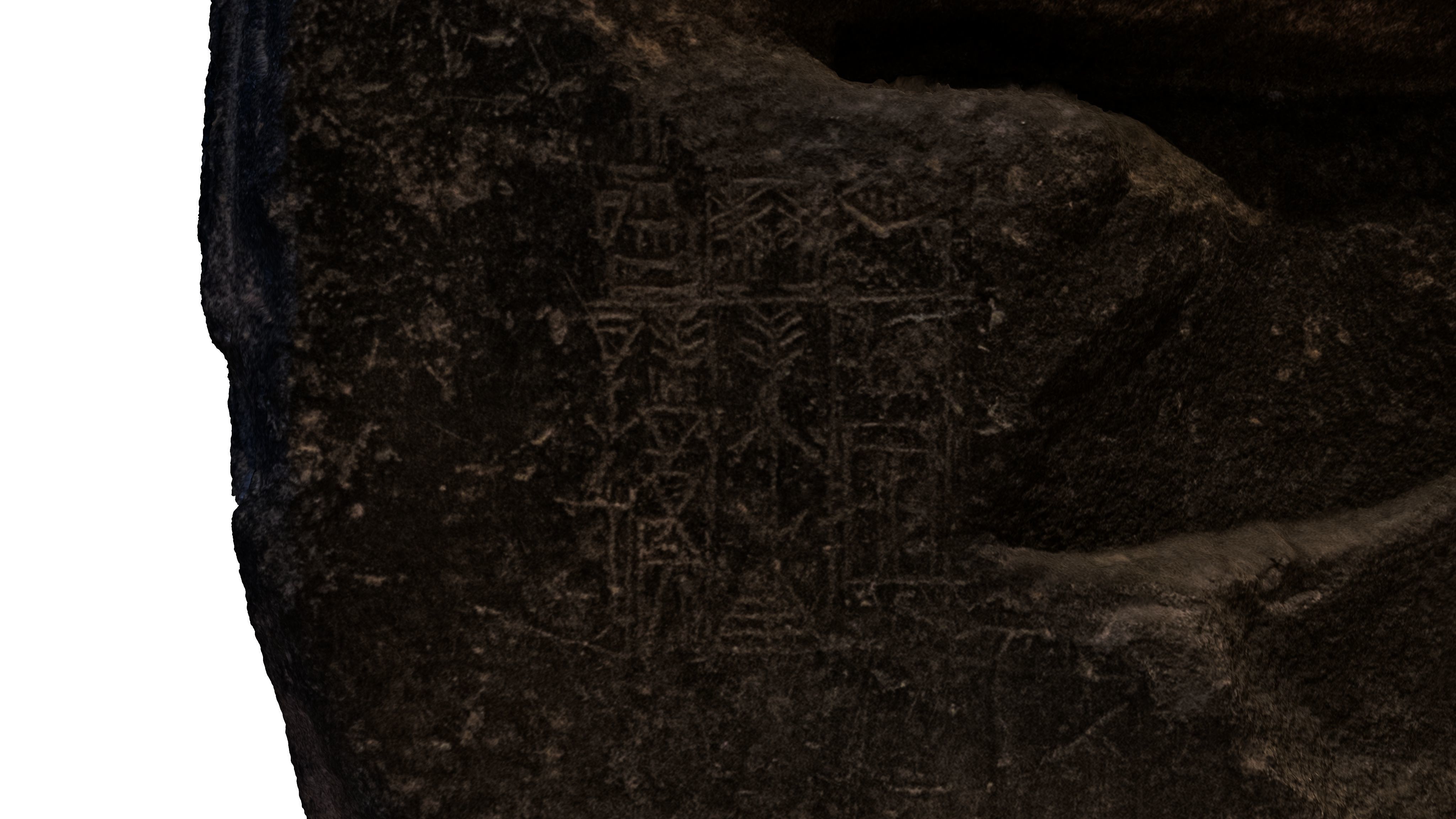 ASSYRIAN - VICTORY STELE OF SARGON KING OF AKKAD Low-poly 3D model_22