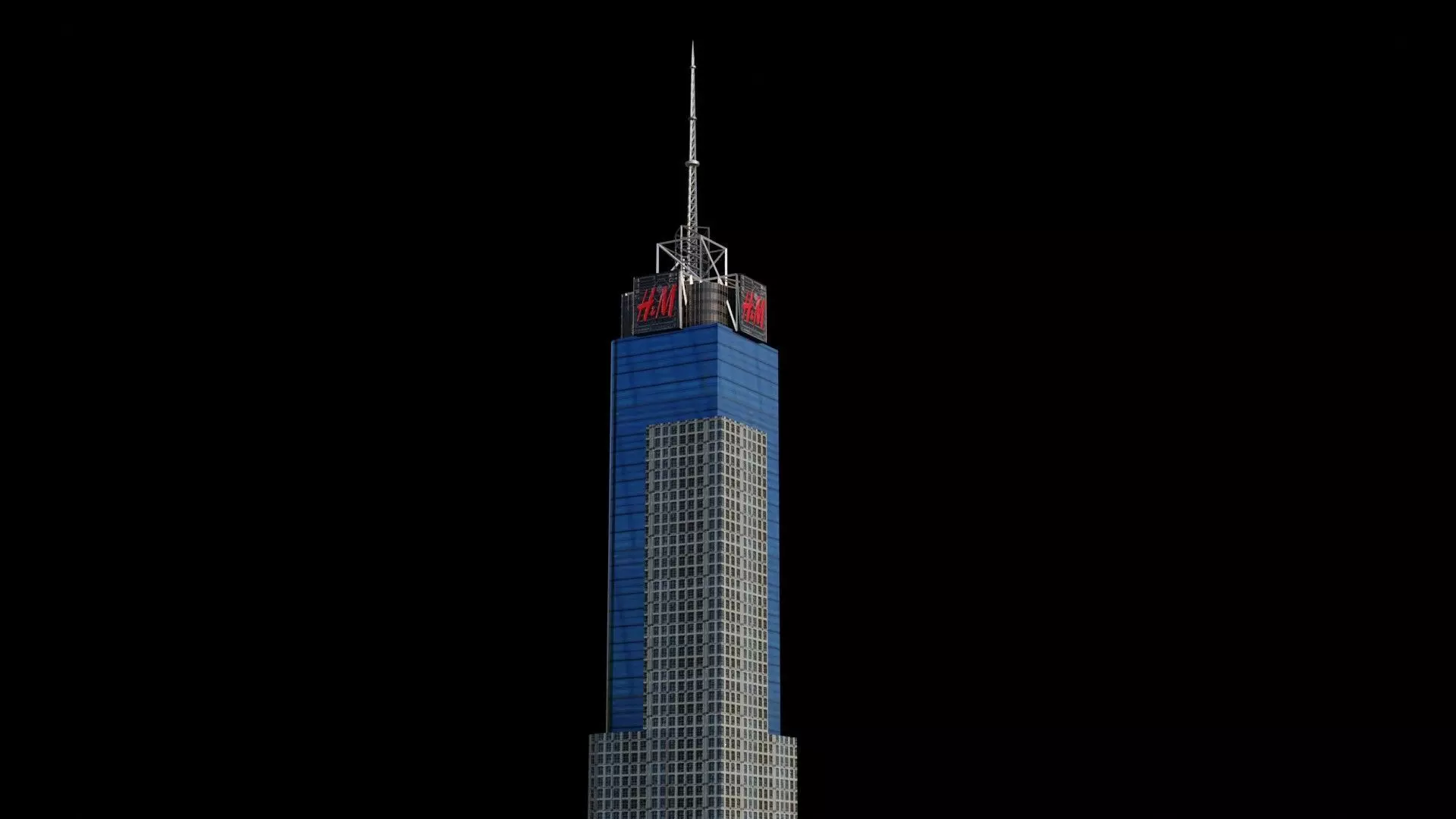 4 Times Square - NYC Low-poly 3D model