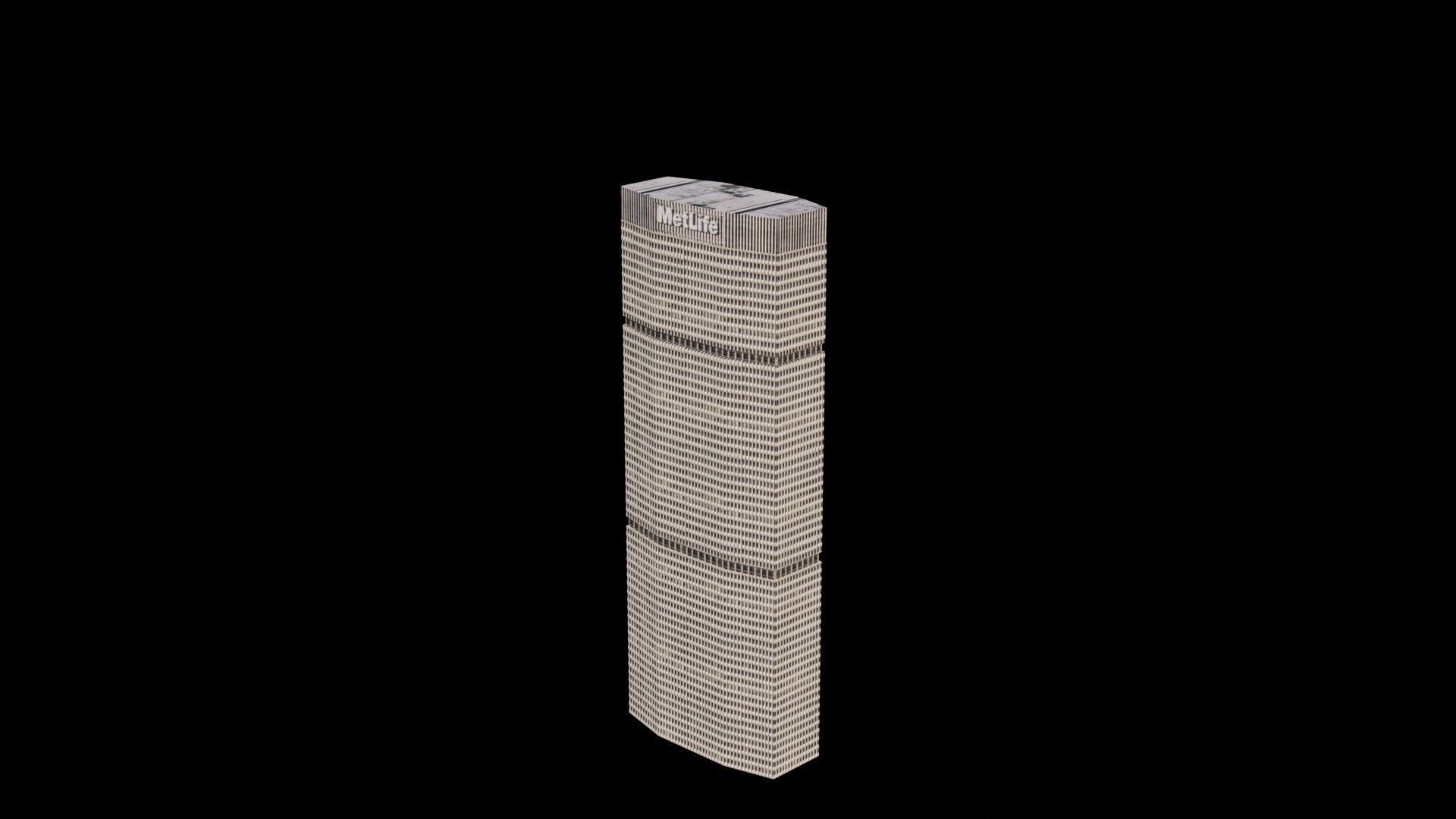 MetLife Building - NYC Low-poly 3D model_2
