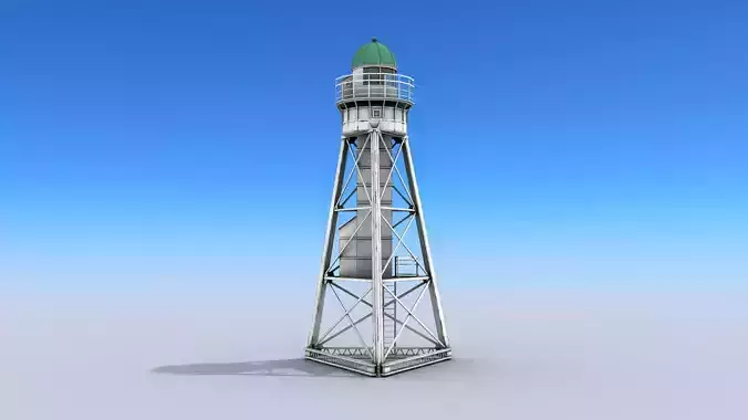 White Metal Lighthouse