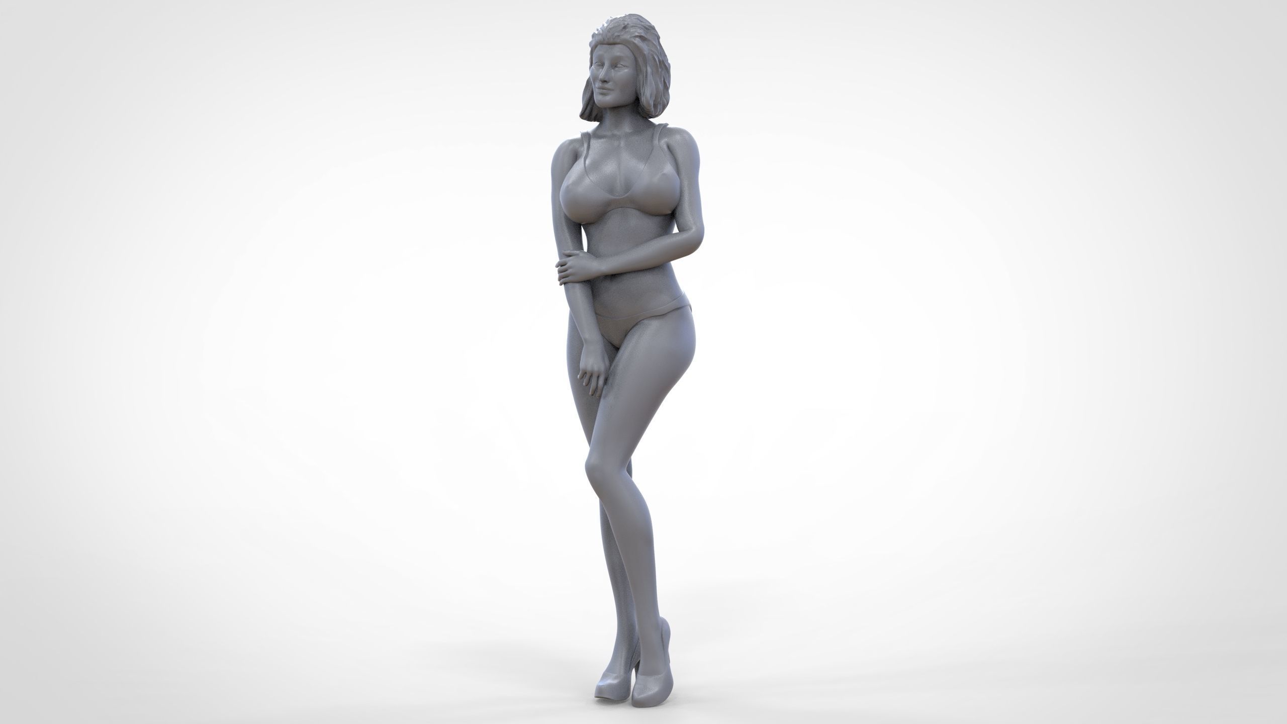 C2 10 figures attractive woman 3D Model Collection_84