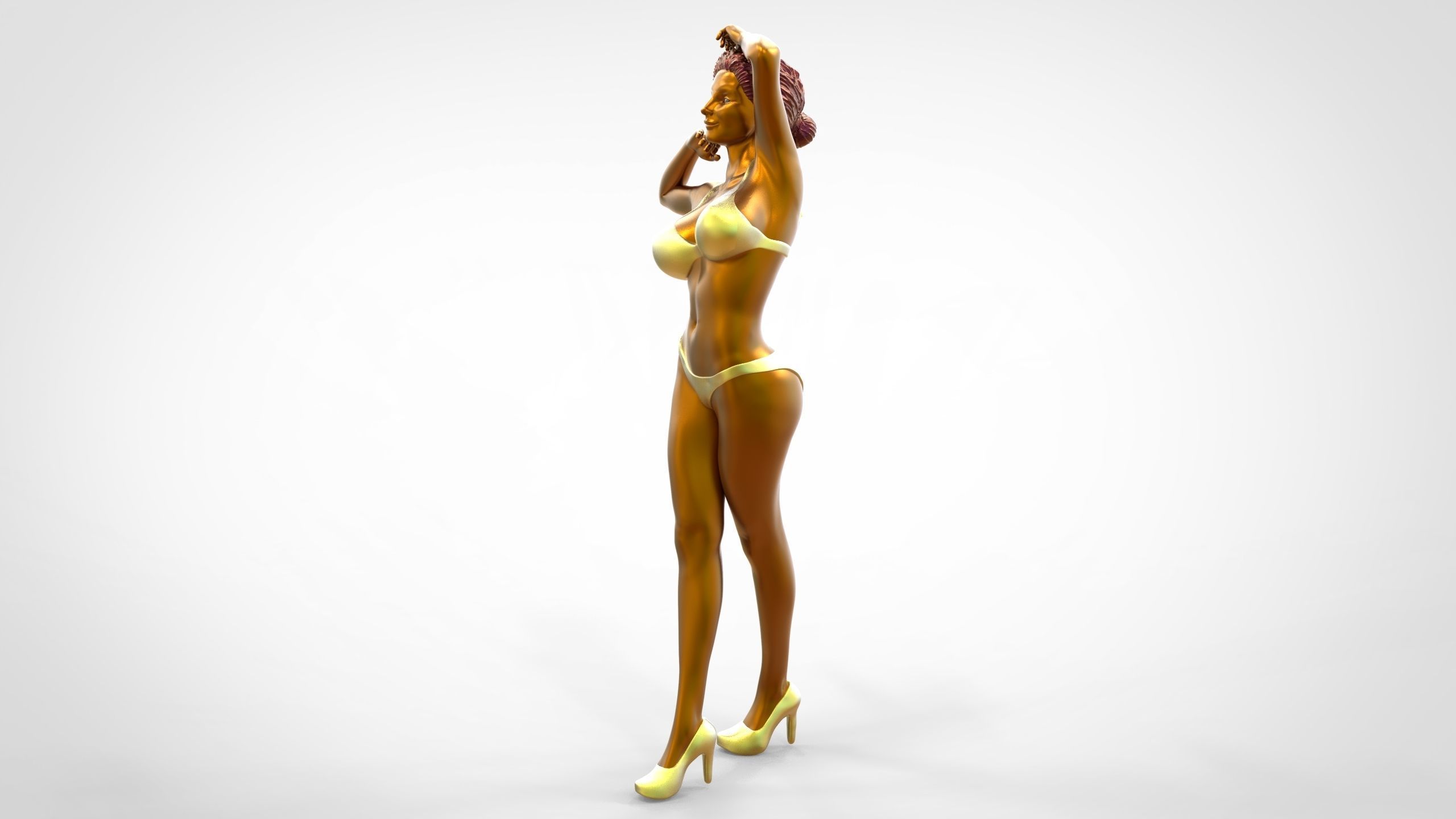 C2 10 figures attractive woman 3D Model Collection_31