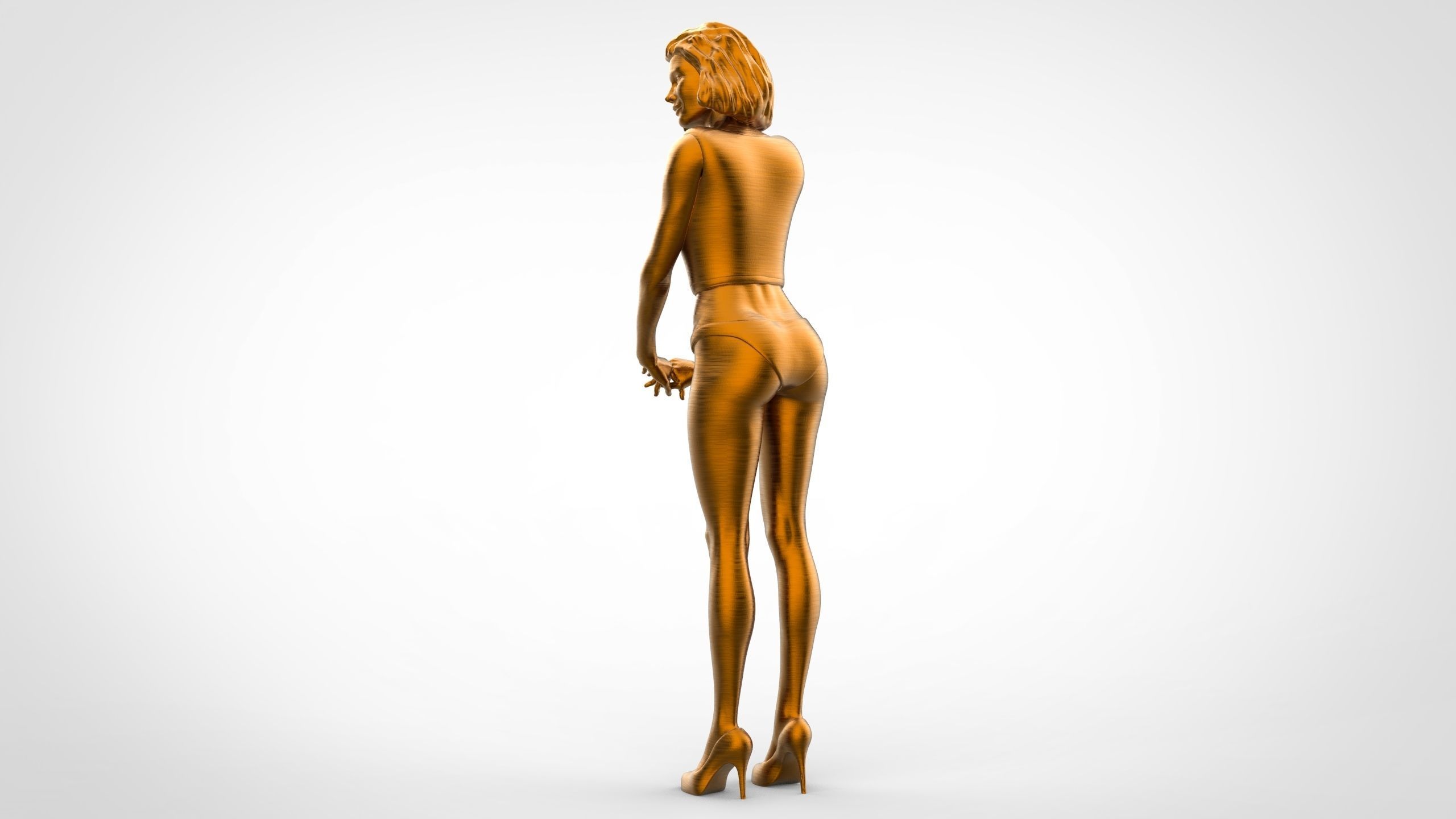 C2 10 figures attractive woman 3D Model Collection_50