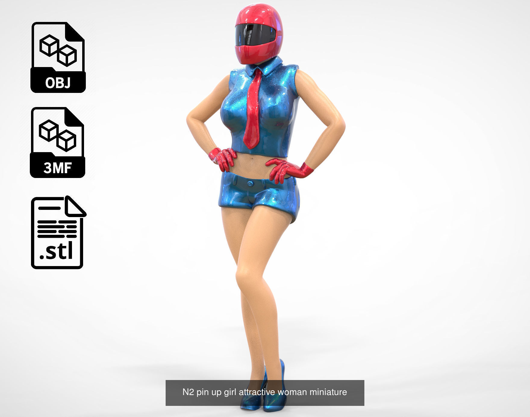 C2 10 figures attractive woman 3D Model Collection_15