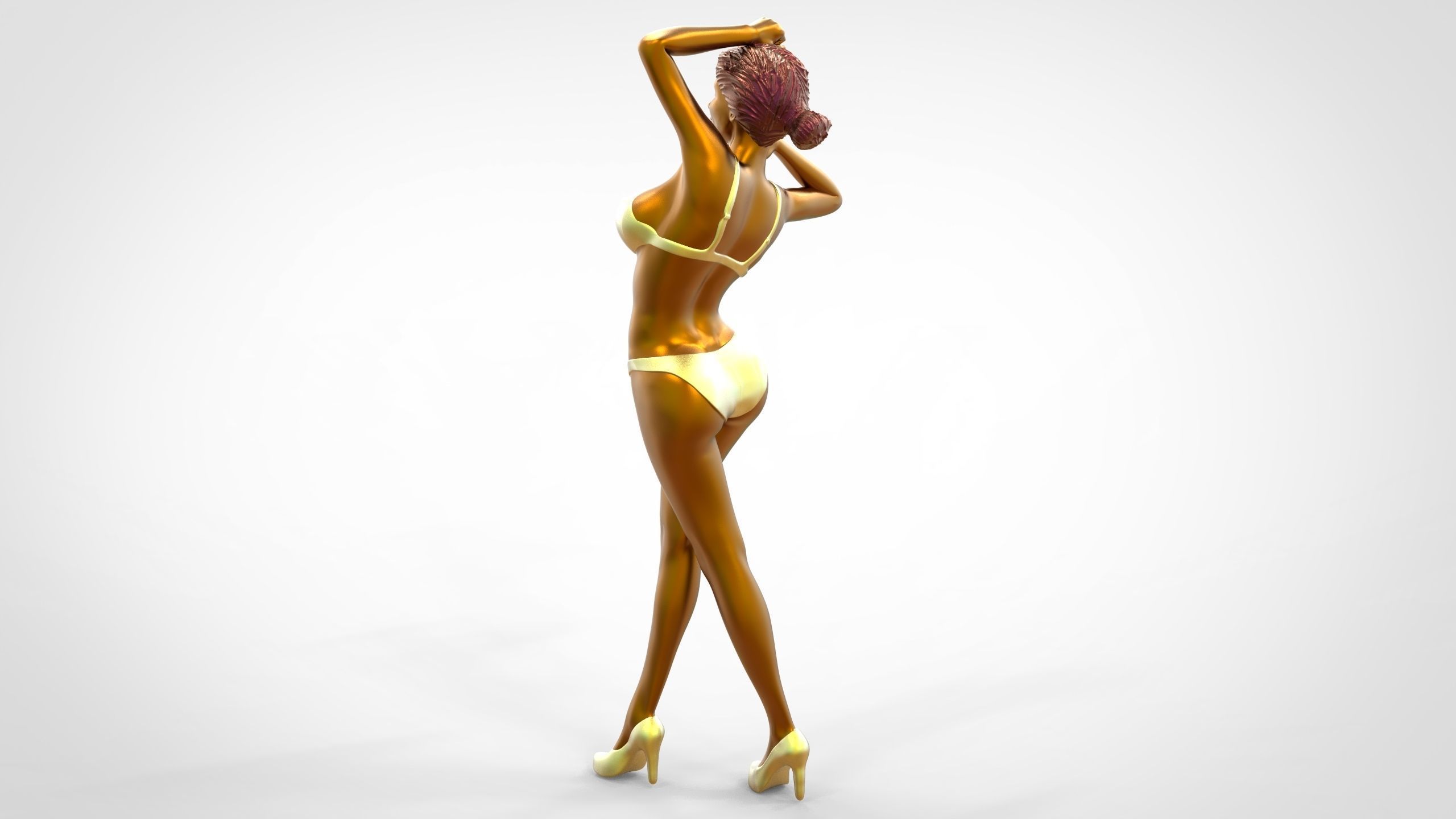 C2 10 figures attractive woman 3D Model Collection_27