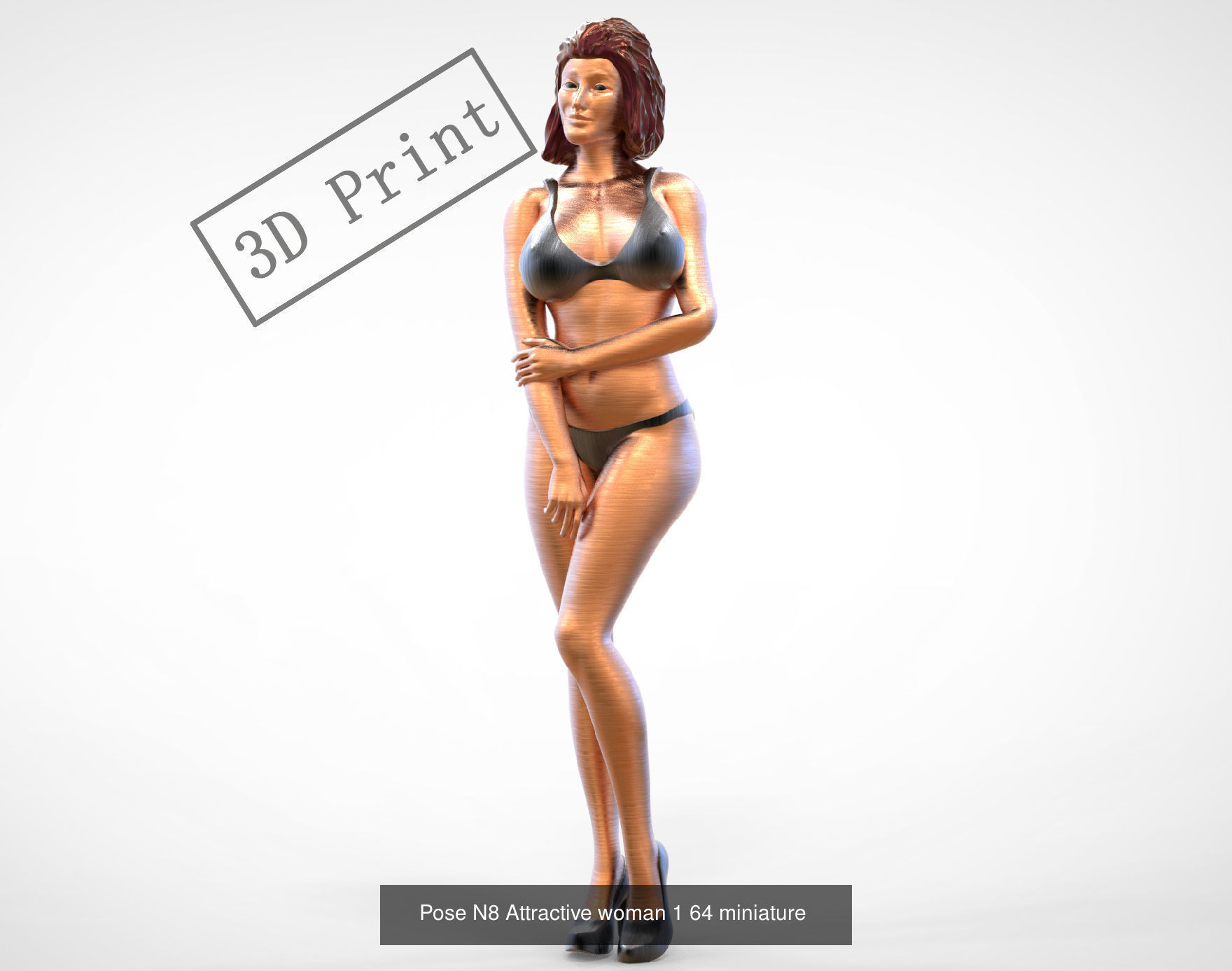 C2 10 figures attractive woman 3D Model Collection_6