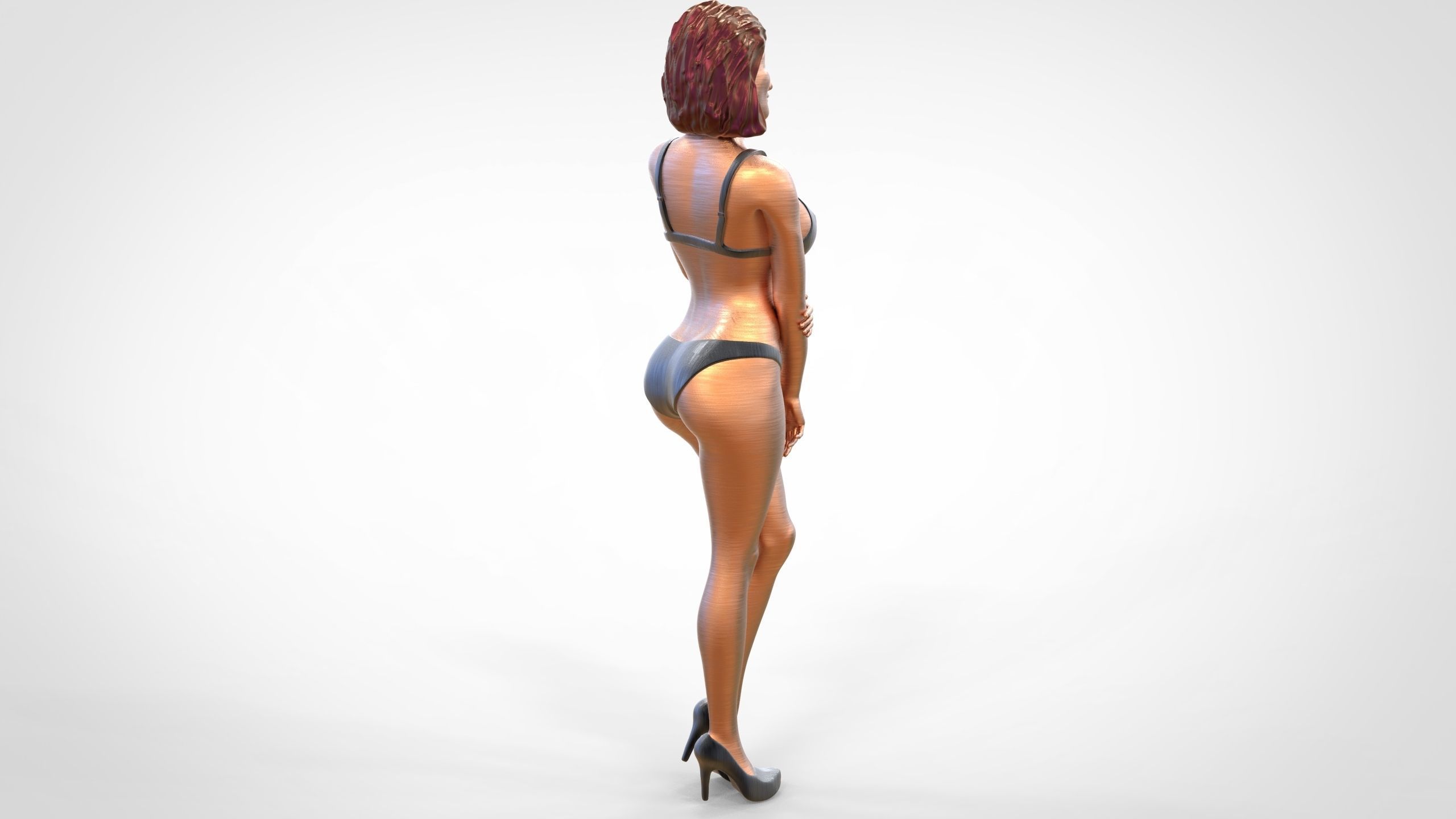 C2 10 figures attractive woman 3D Model Collection_24