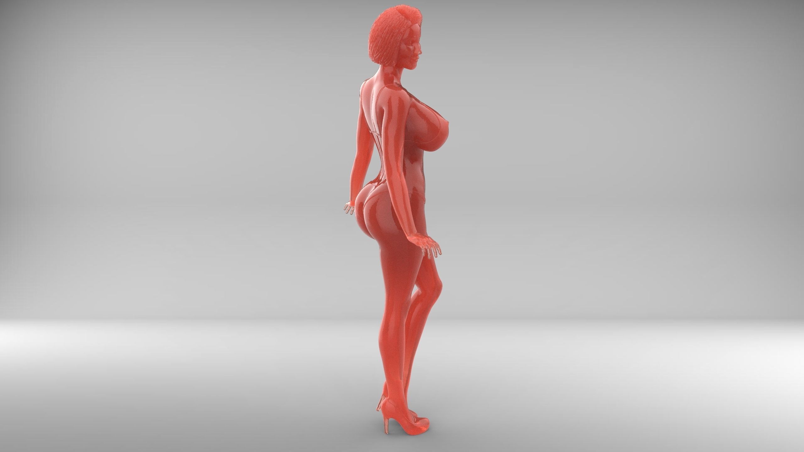 C2 10 figures attractive woman 3D Model Collection_64