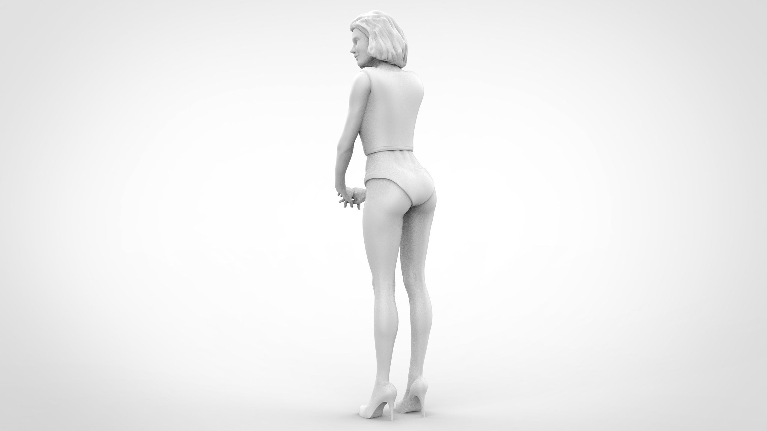 C2 10 figures attractive woman 3D Model Collection_55