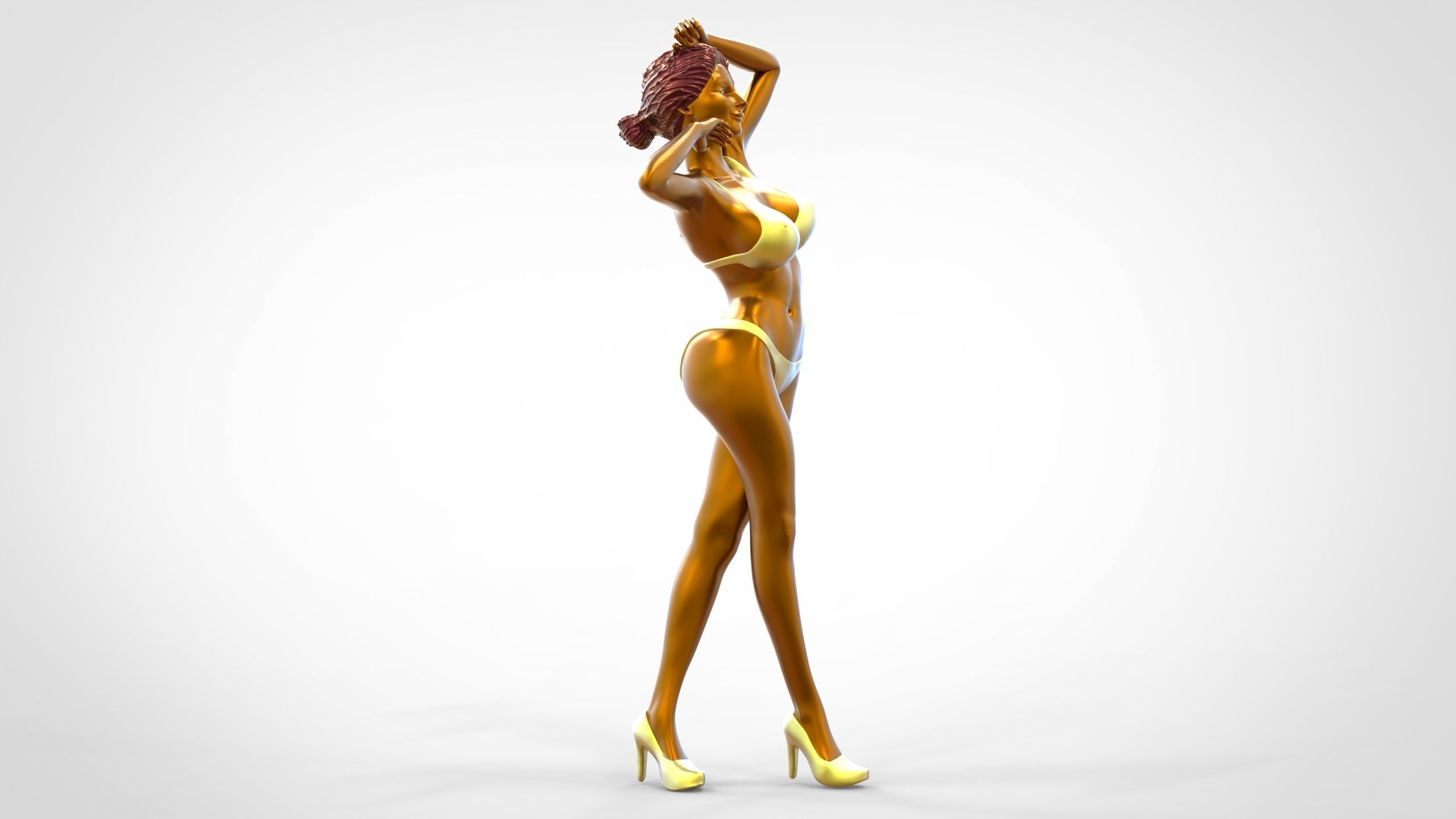 C2 10 figures attractive woman 3D Model Collection_82