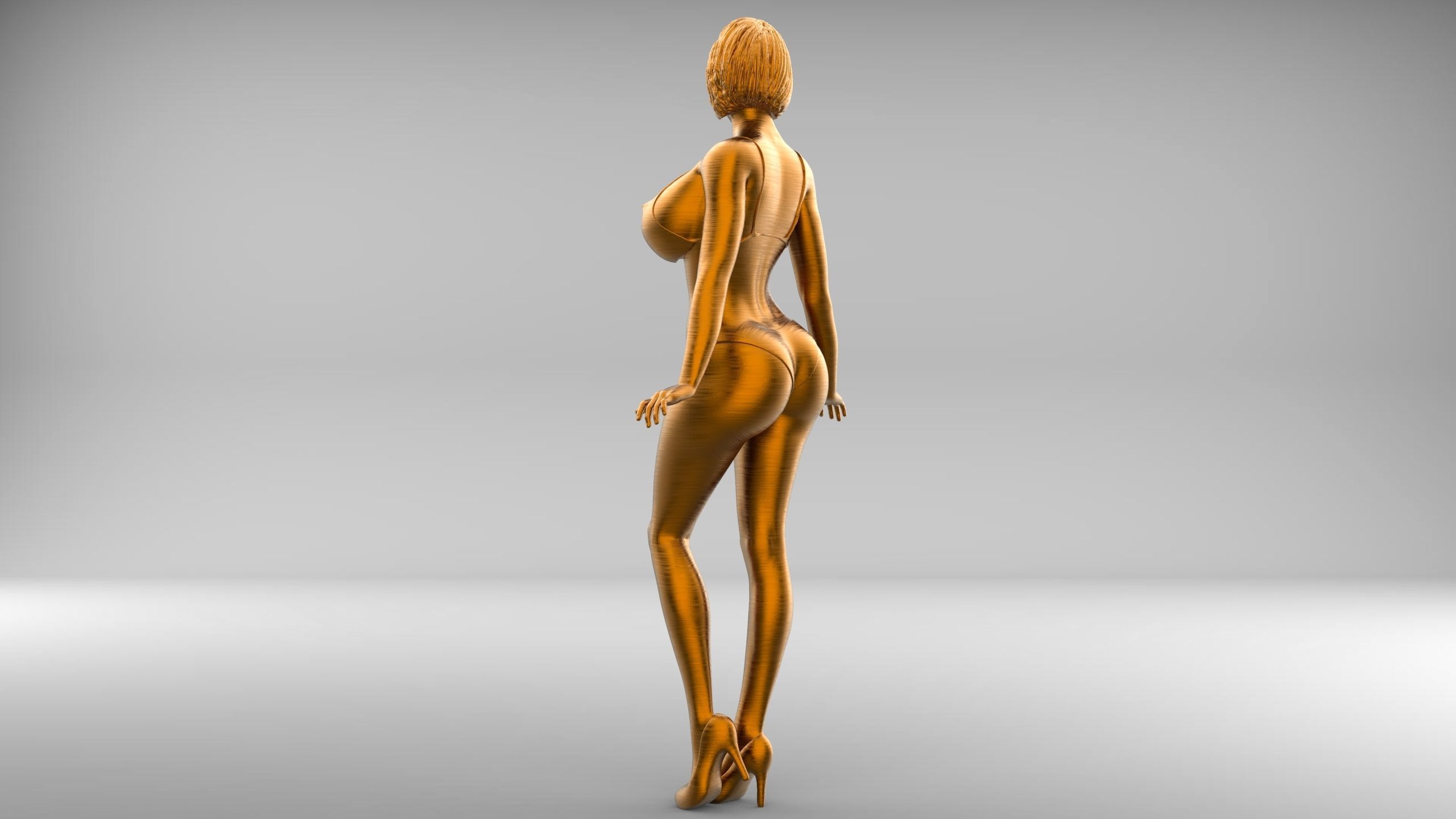 C2 10 figures attractive woman 3D Model Collection_41