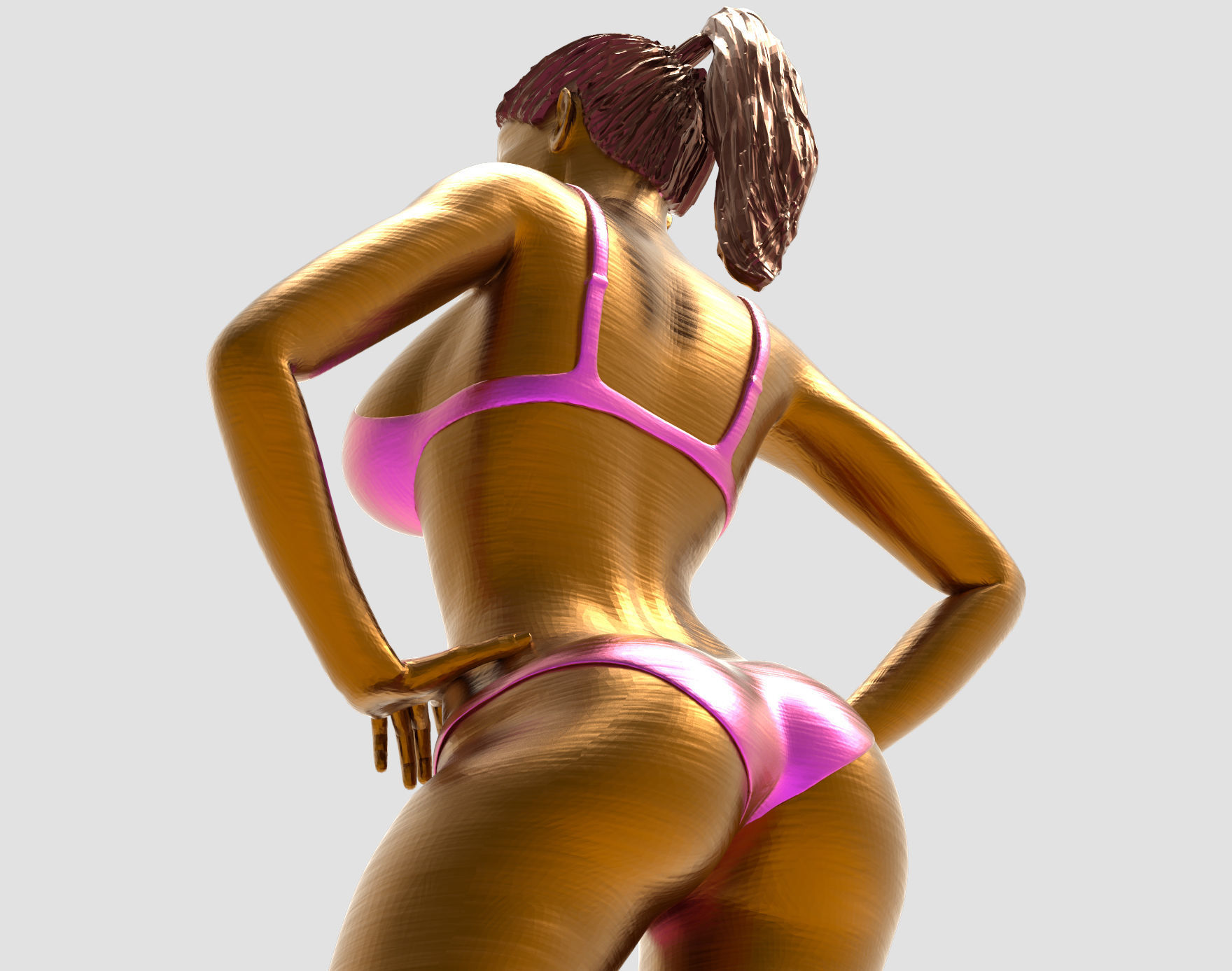 C2 10 figures attractive woman 3D Model Collection_38