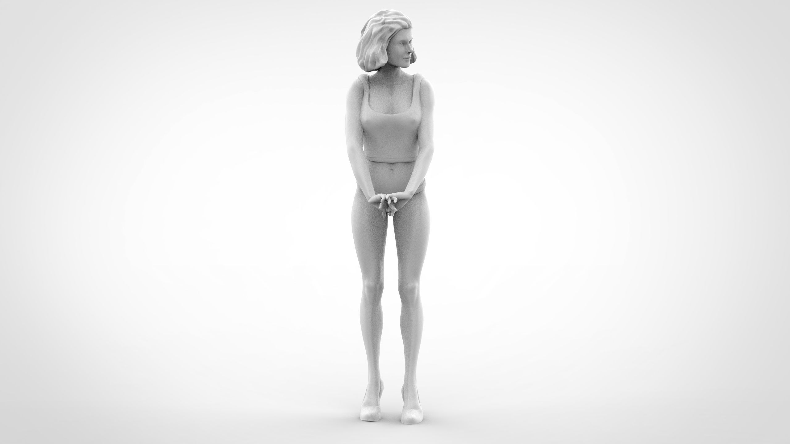 C2 10 figures attractive woman 3D Model Collection_53