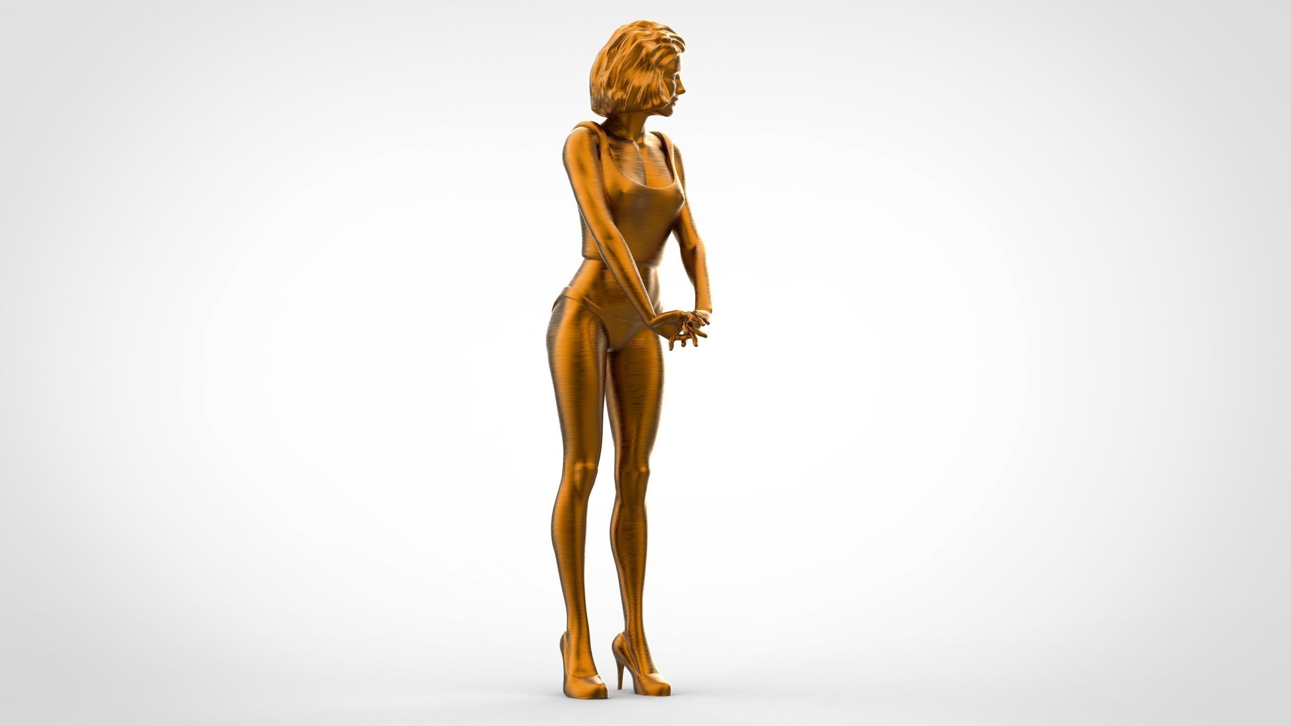 C2 10 figures attractive woman 3D Model Collection_56