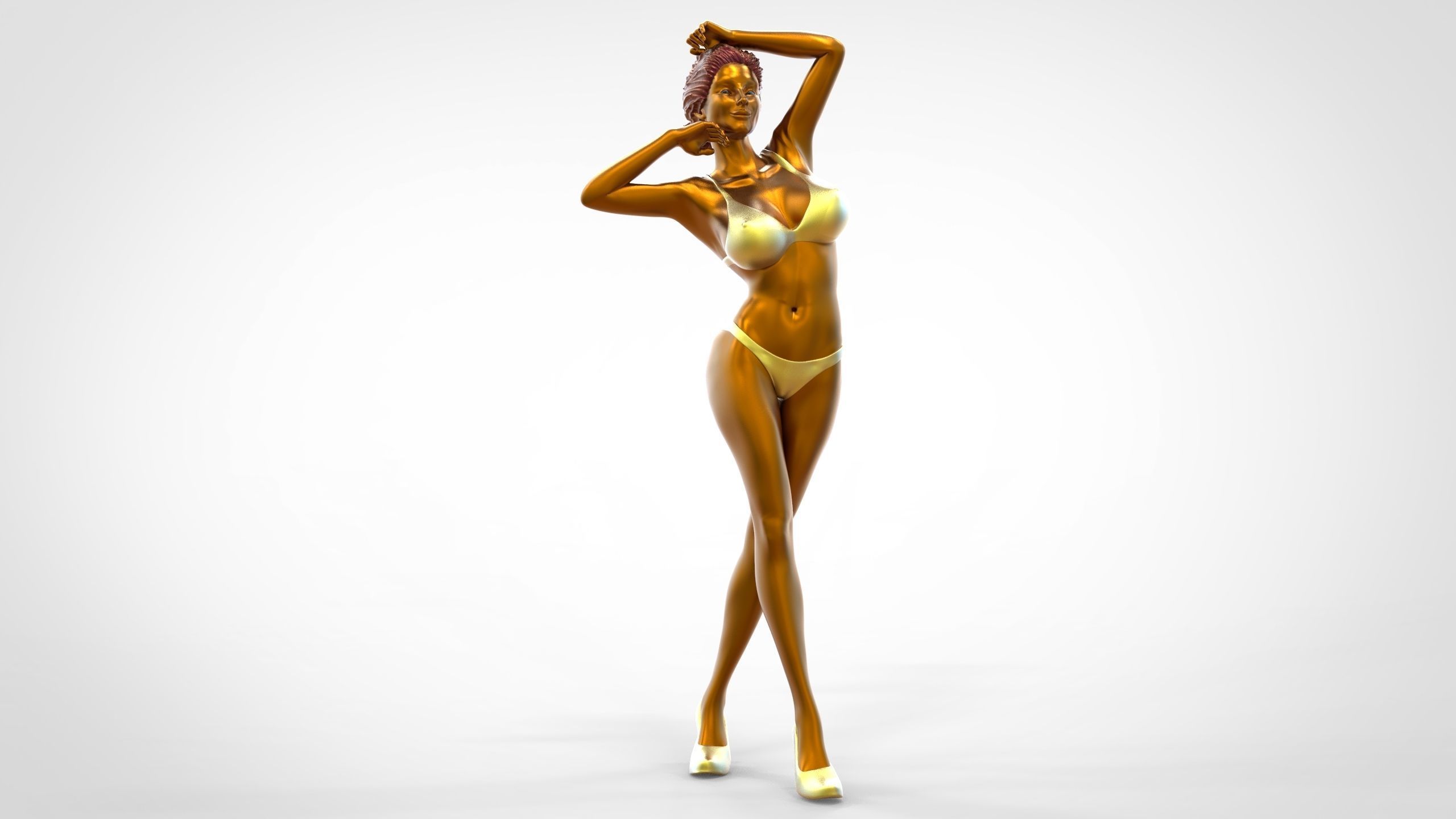 C2 10 figures attractive woman 3D Model Collection_81