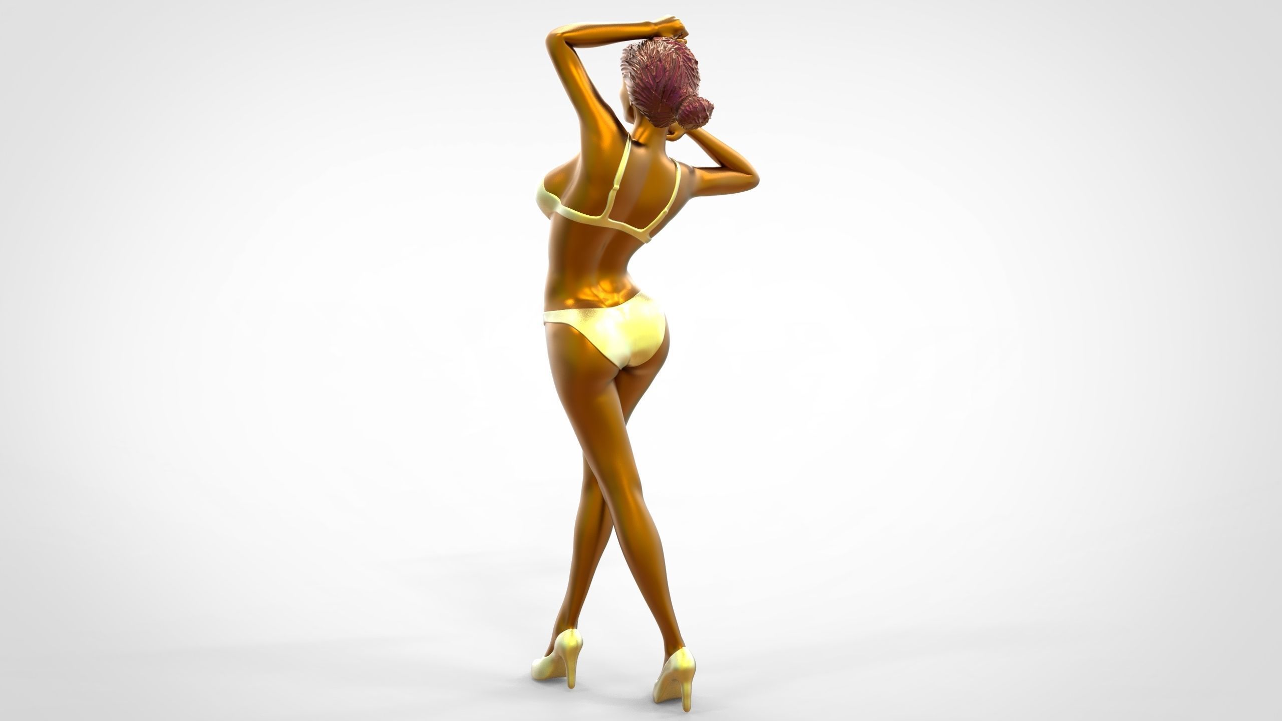 C2 10 figures attractive woman 3D Model Collection_28