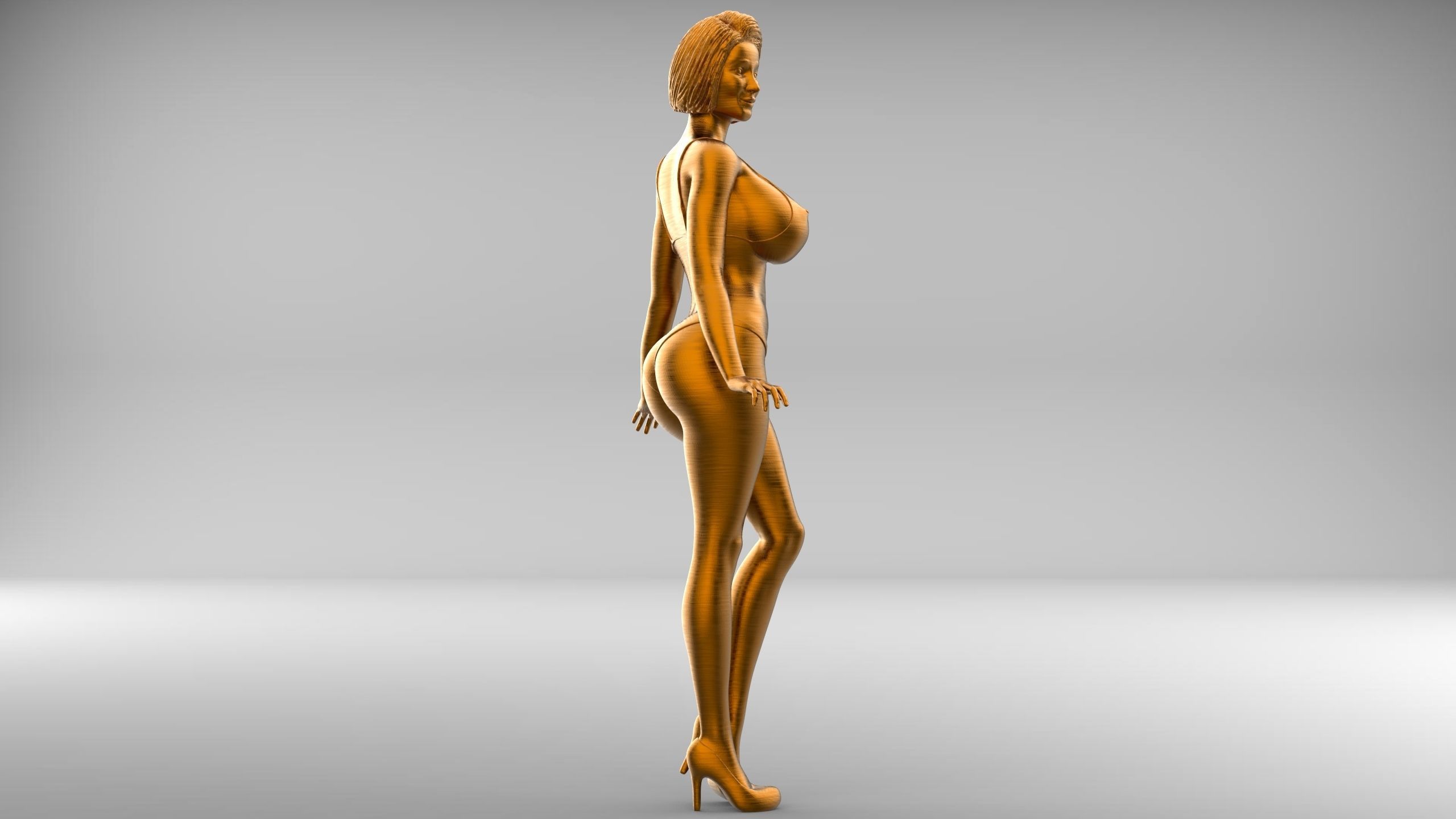 C2 10 figures attractive woman 3D Model Collection_43