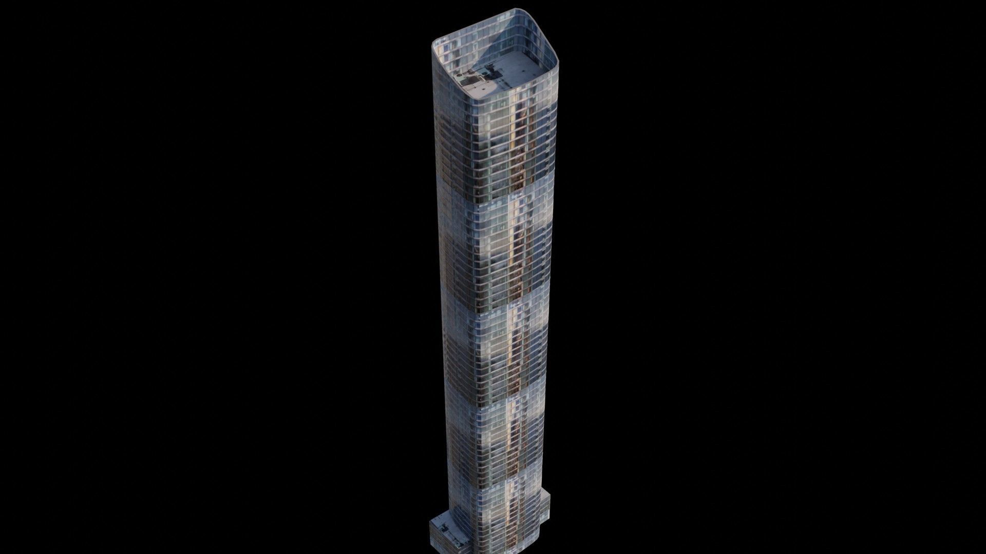 50 West Street - NYC Low-poly 3D model_3