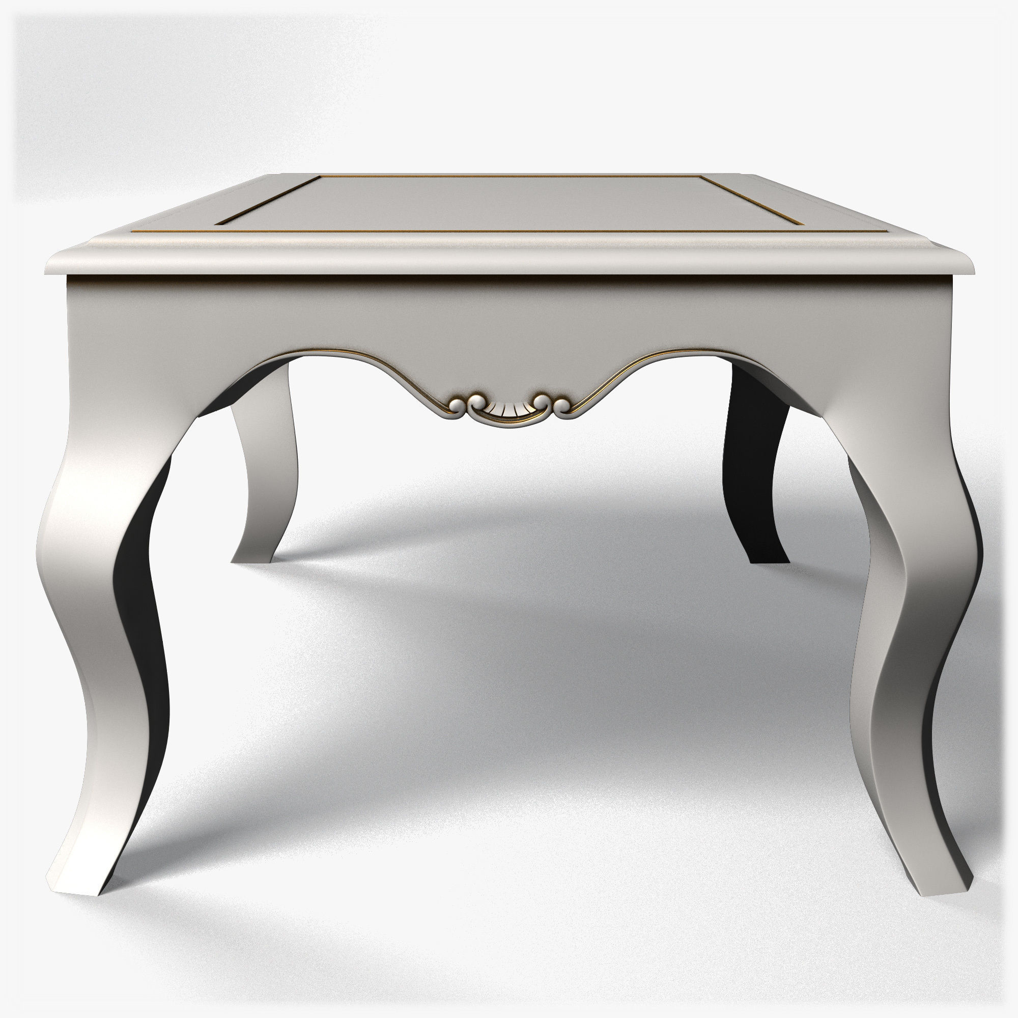 Table0003 cabinet with wooden frame 3D model_3