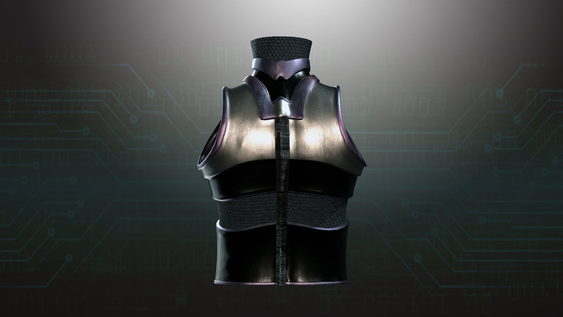 Cyborg Warzone - Space Warrior Shirt Low-poly 3D model_4
