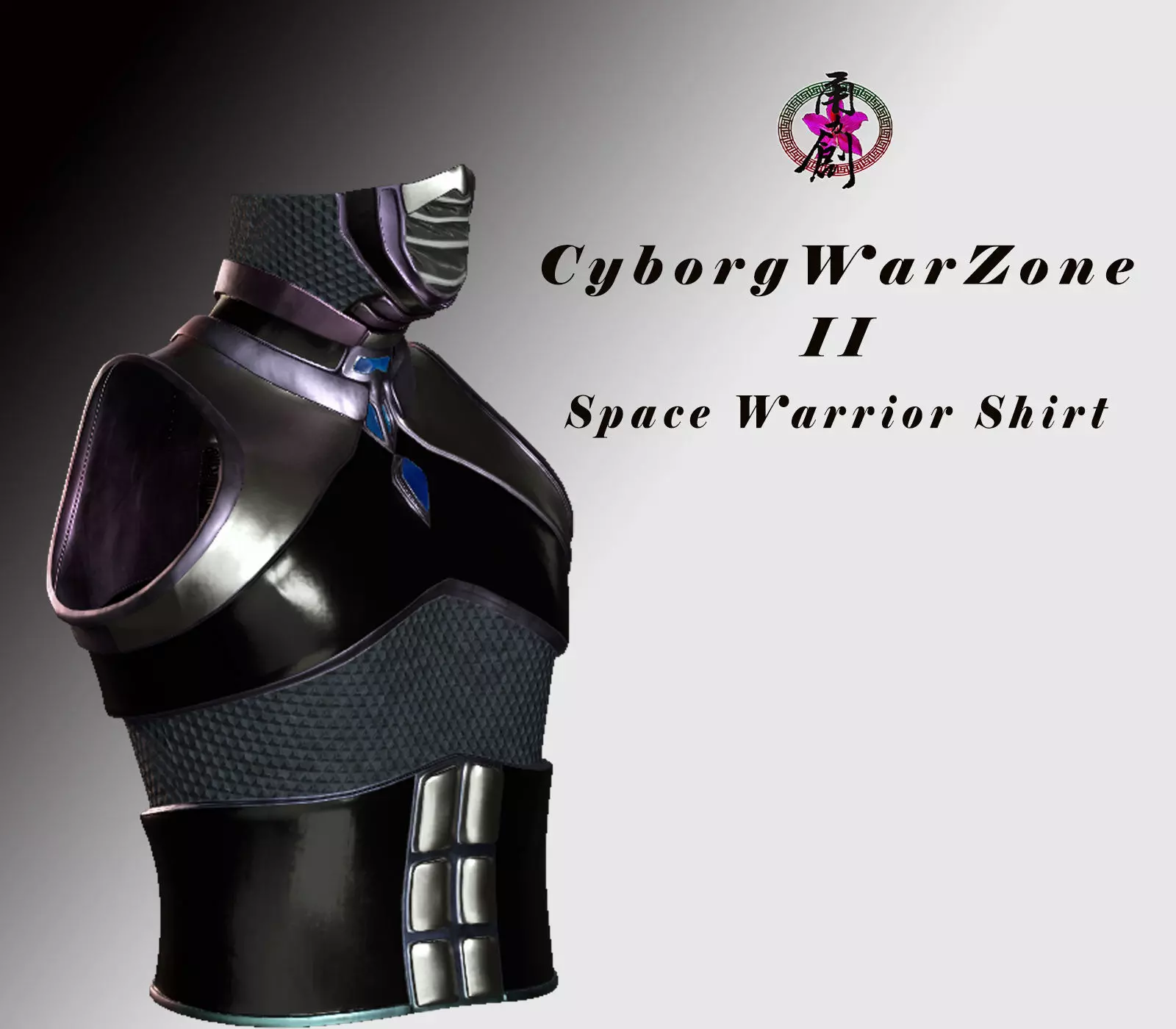 Cyborg Warzone - Space Warrior Shirt Low-poly 3D model_0