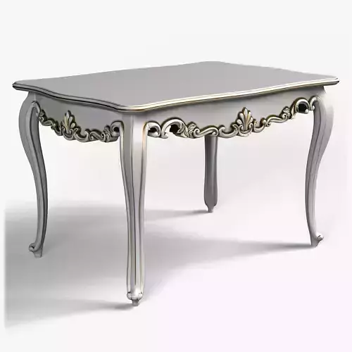 Table0005 ornate table with gold trim