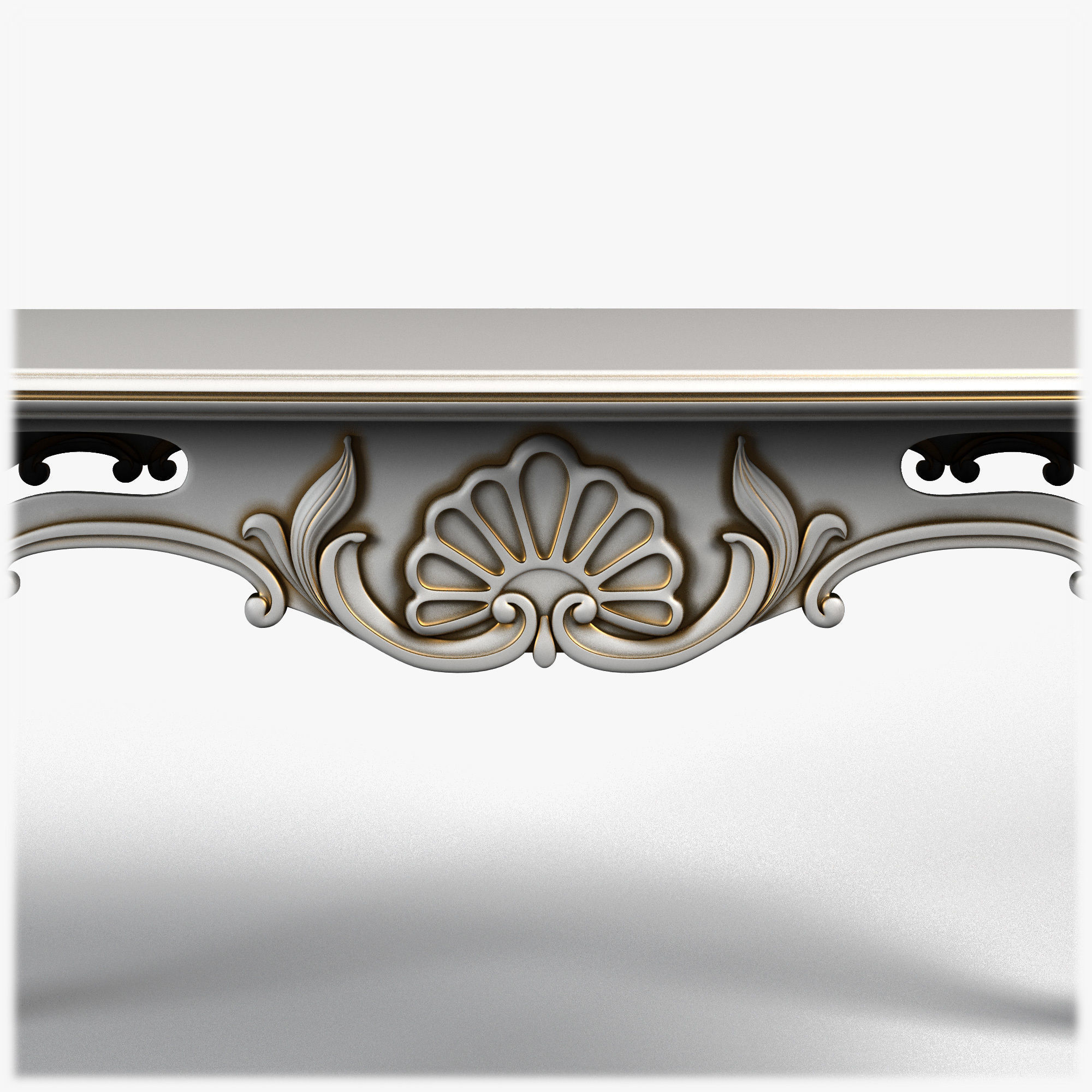 Table0006 ornate coffee table 3D model_5