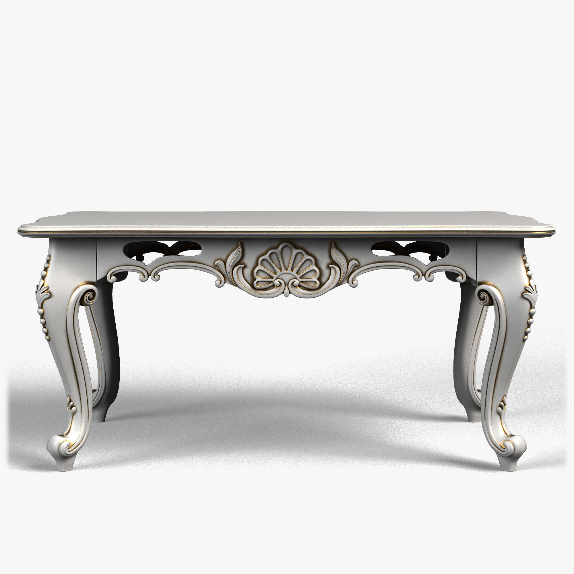 Table0006 ornate coffee table 3D model_2