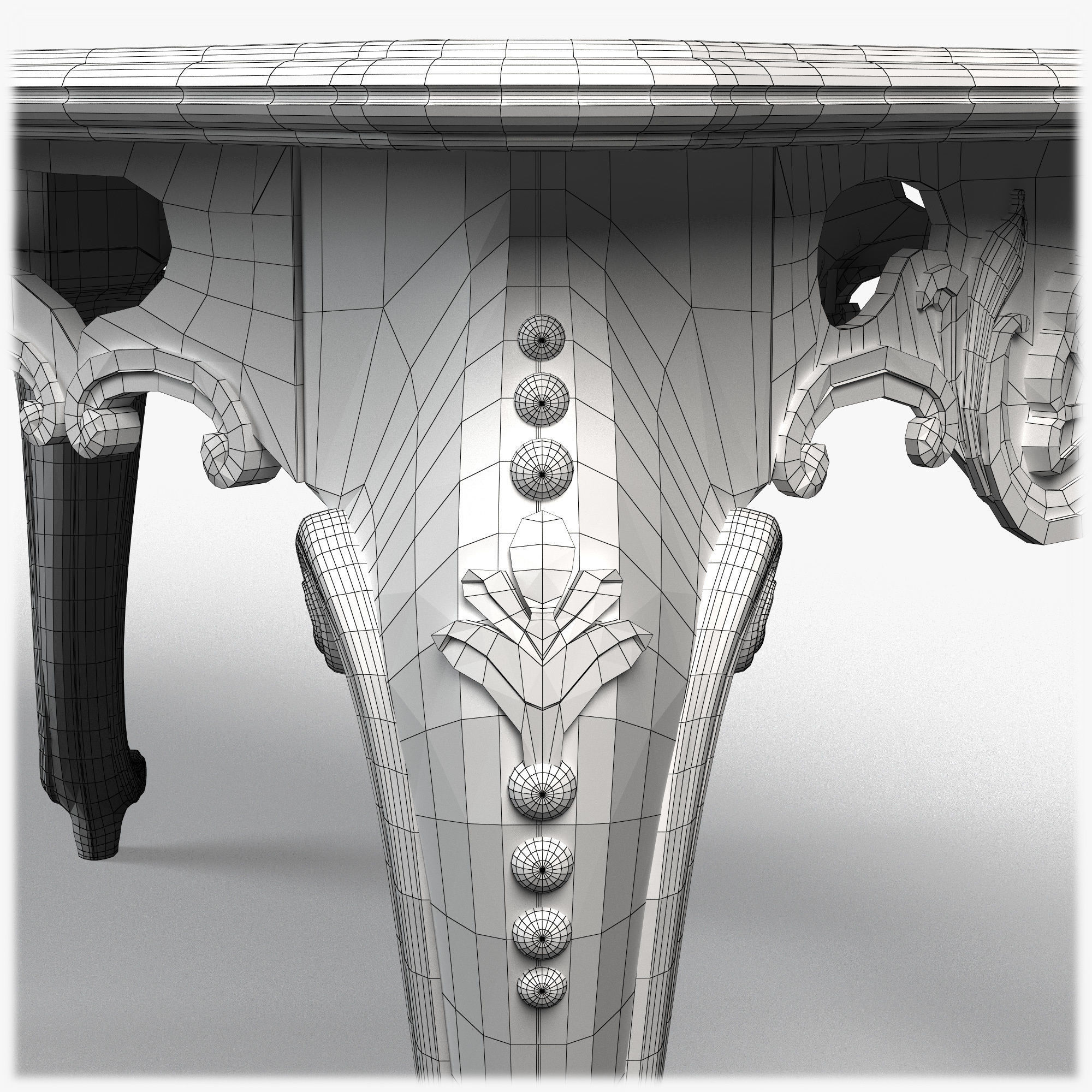 Table0006 ornate coffee table 3D model_18