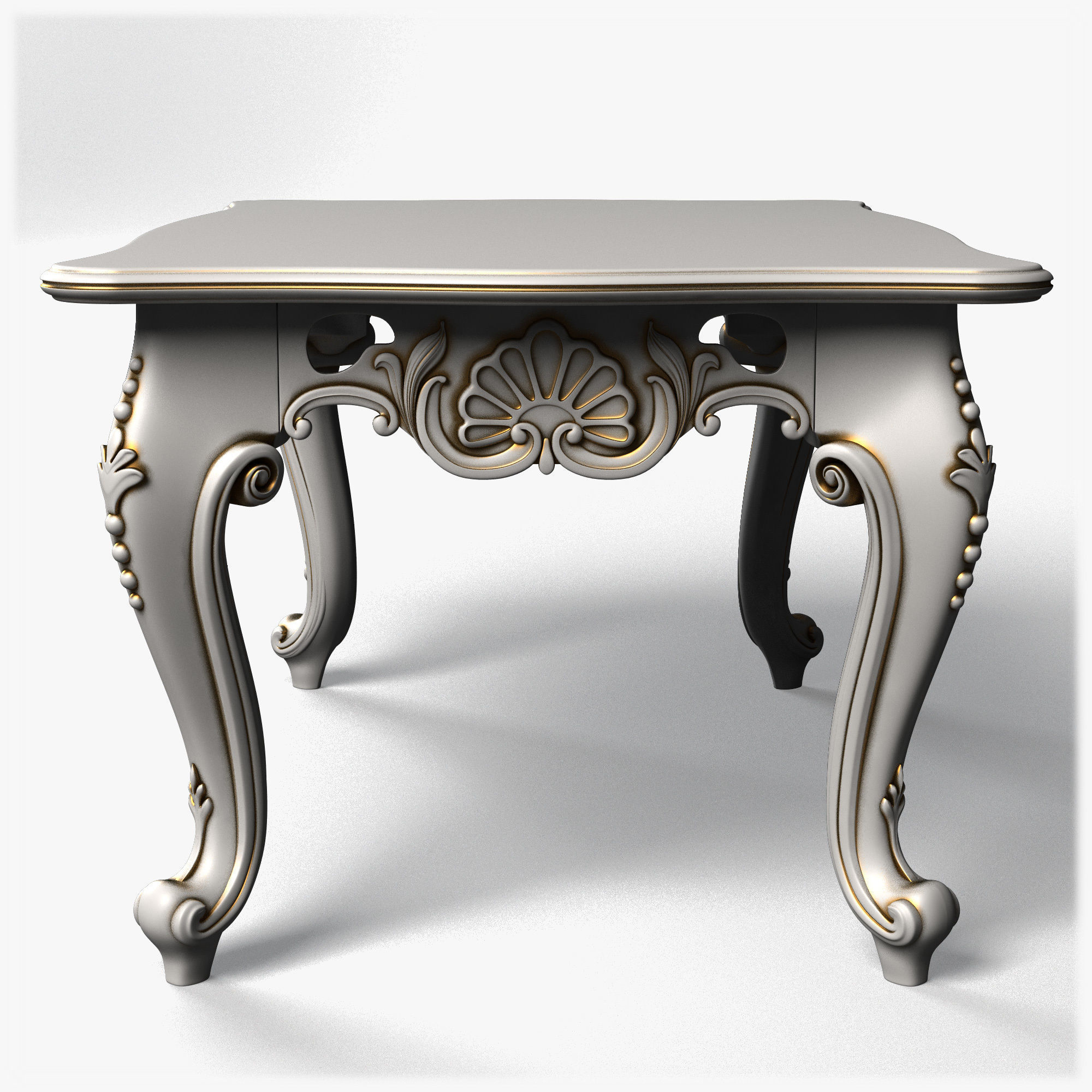 Table0006 ornate coffee table 3D model_3