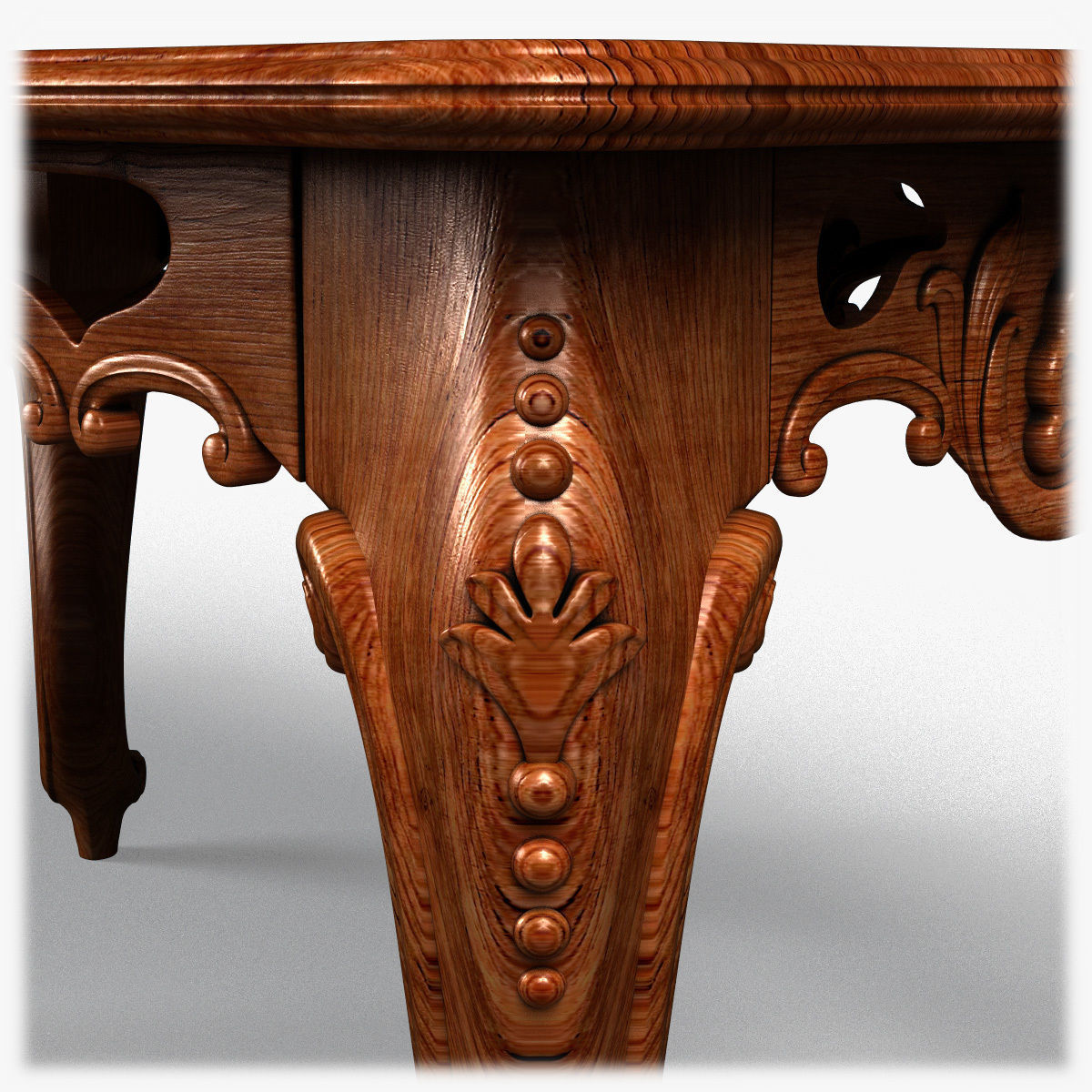 Table0006 ornate coffee table 3D model_14