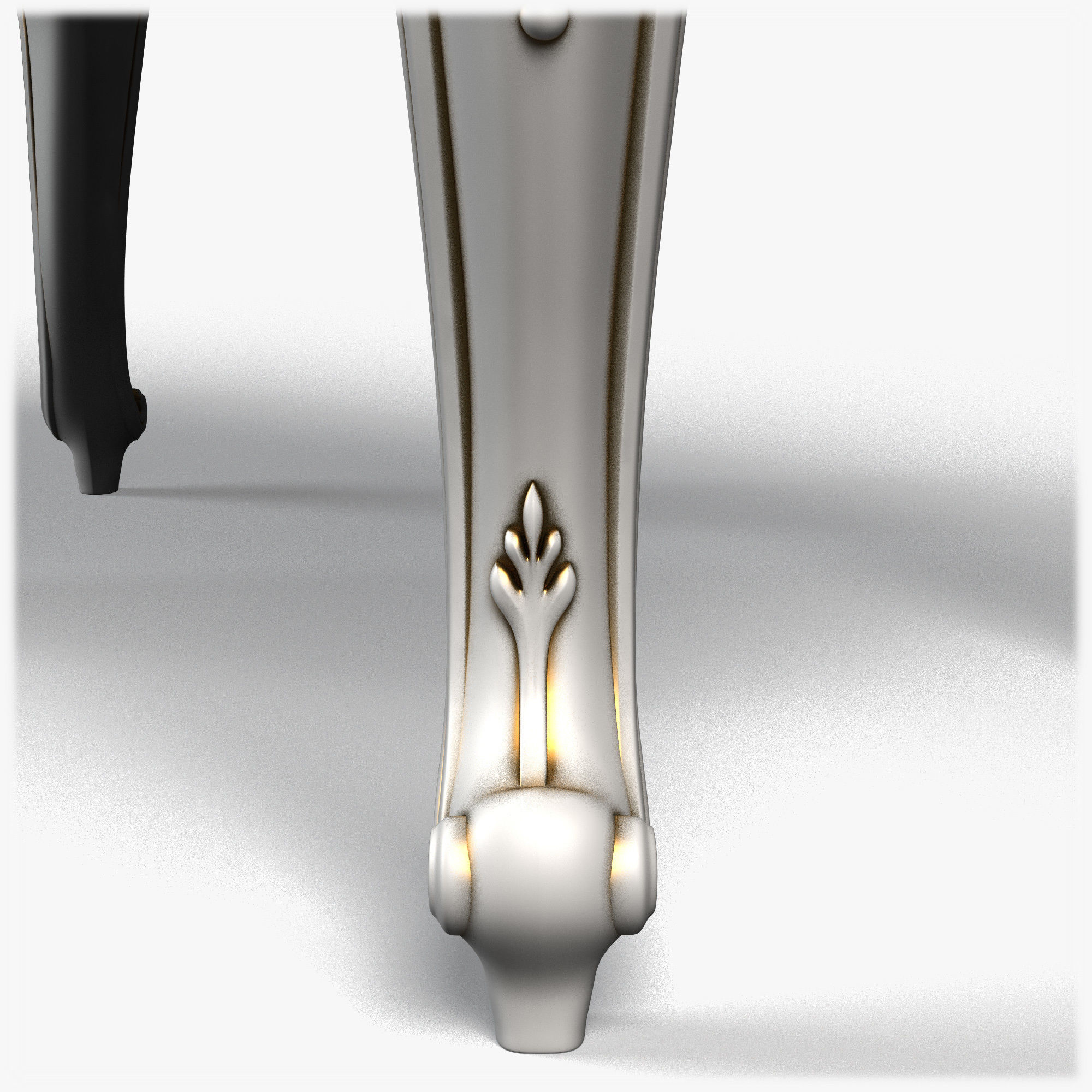 Table0006 ornate coffee table 3D model_7