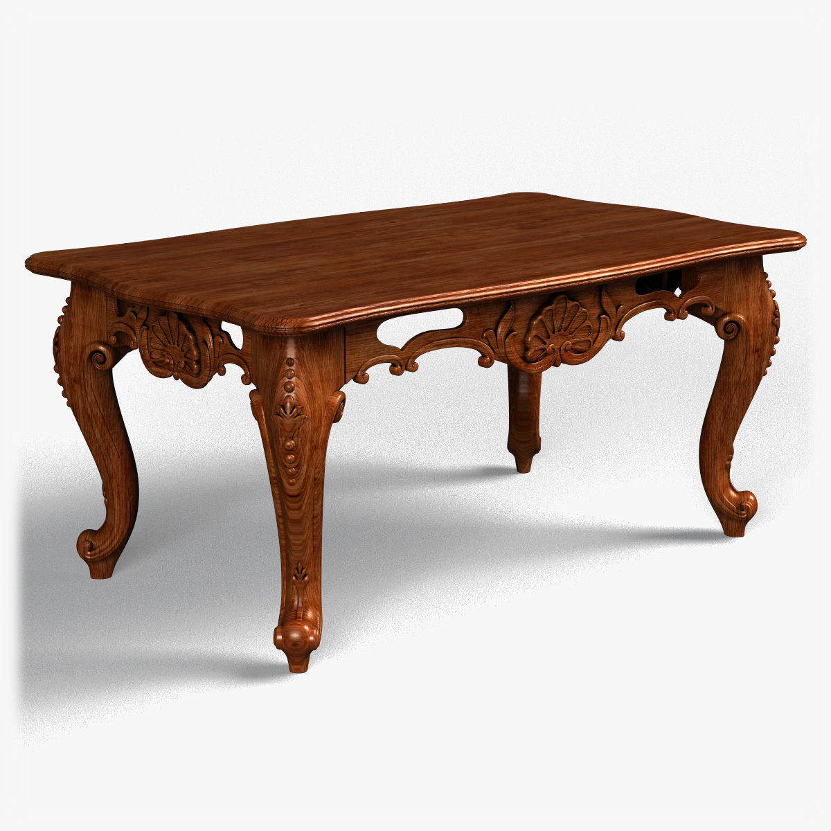 Table0006 ornate coffee table 3D model_8