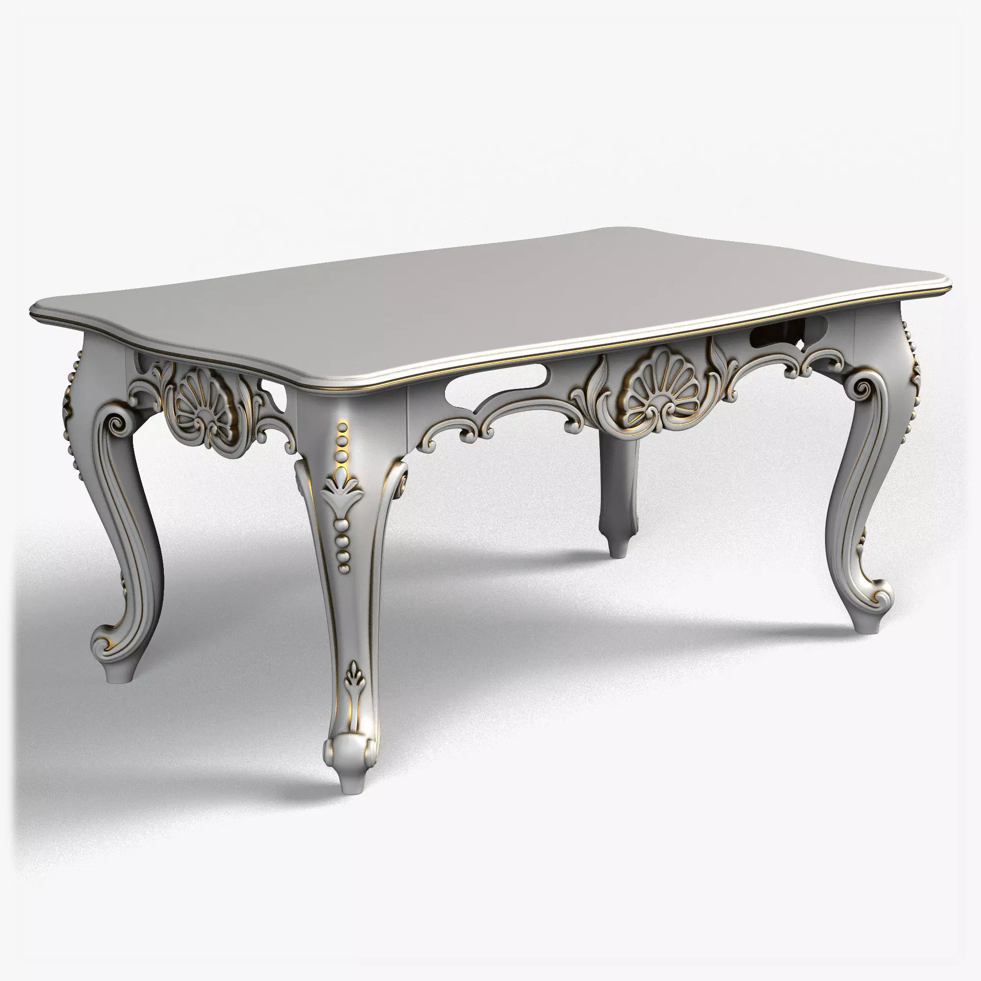 Table0006 ornate coffee table 3D model_0
