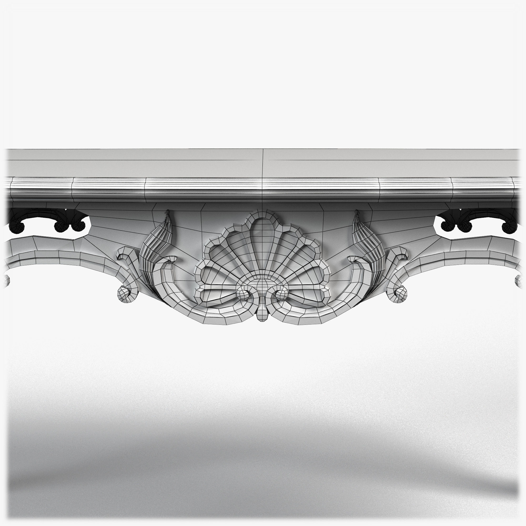 Table0006 ornate coffee table 3D model_17