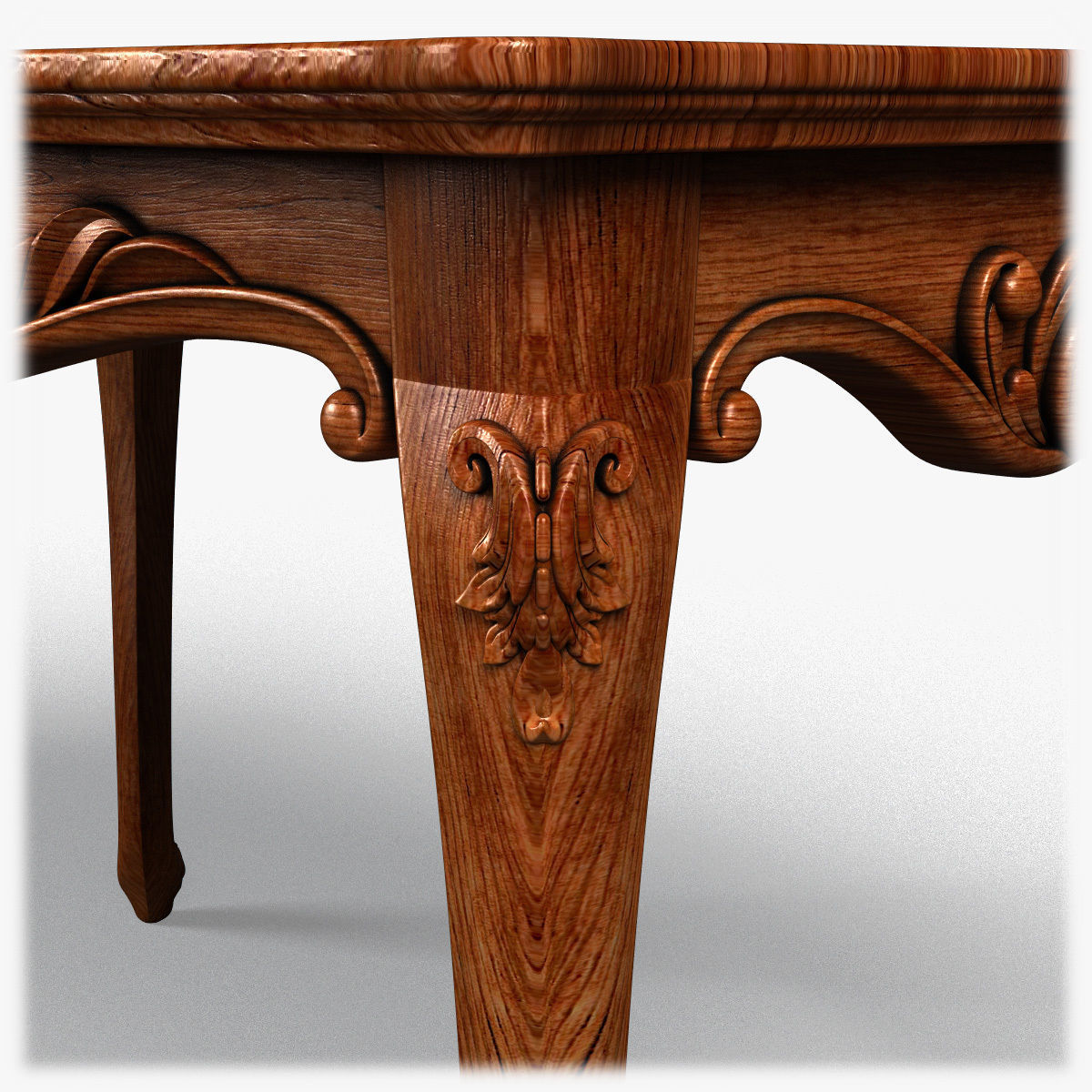Table0015 ornate dining table 3D model_14