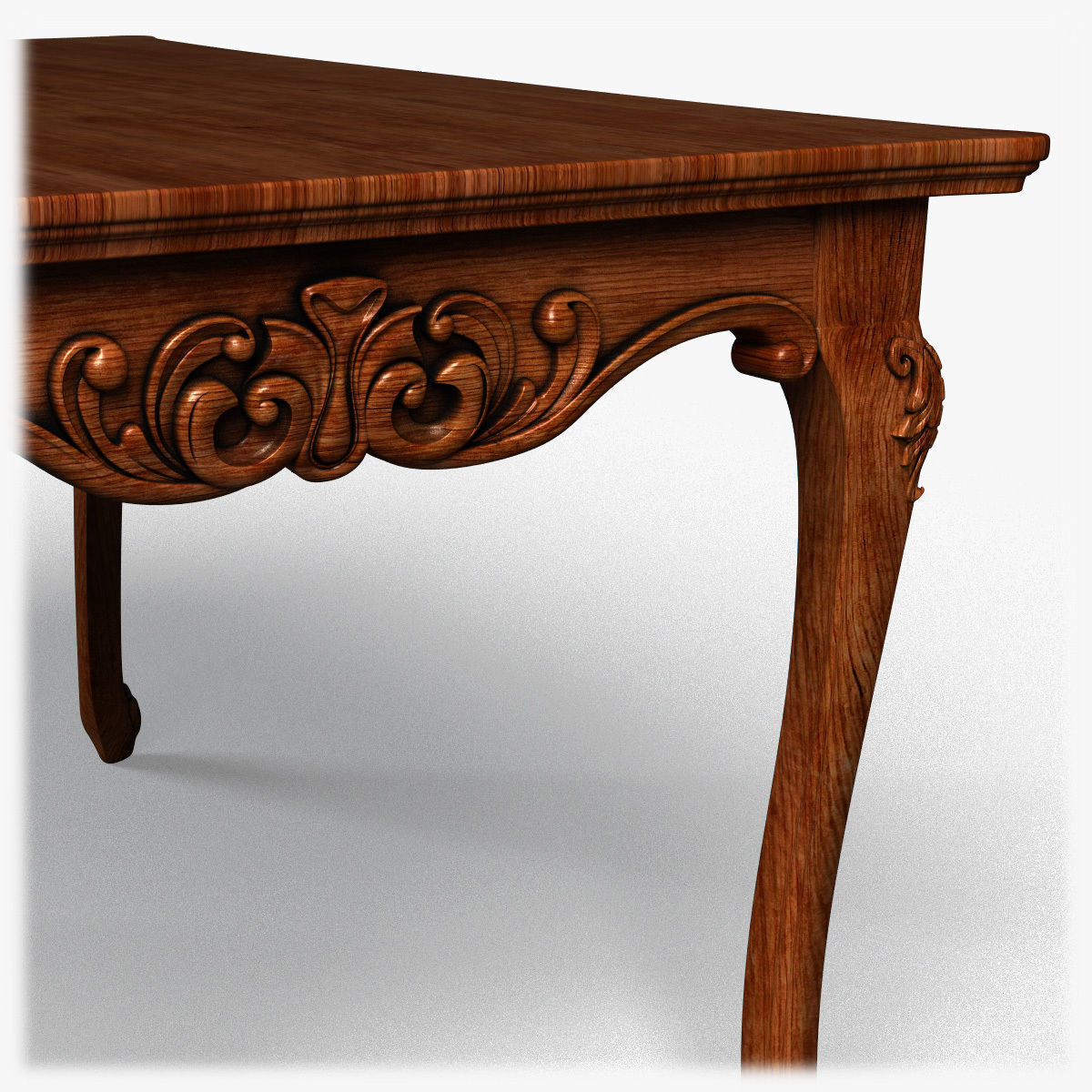 Table0015 ornate dining table 3D model_12