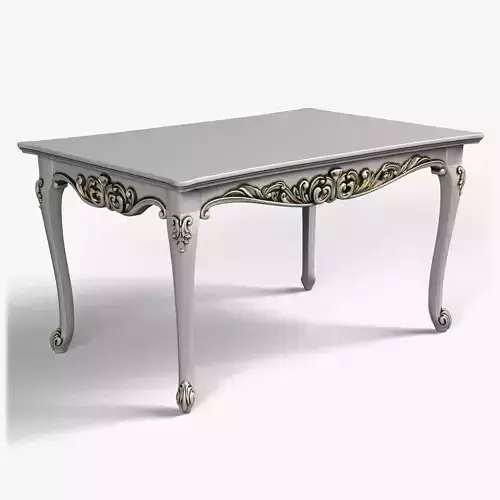 Table0015 ornate dining table 3D model