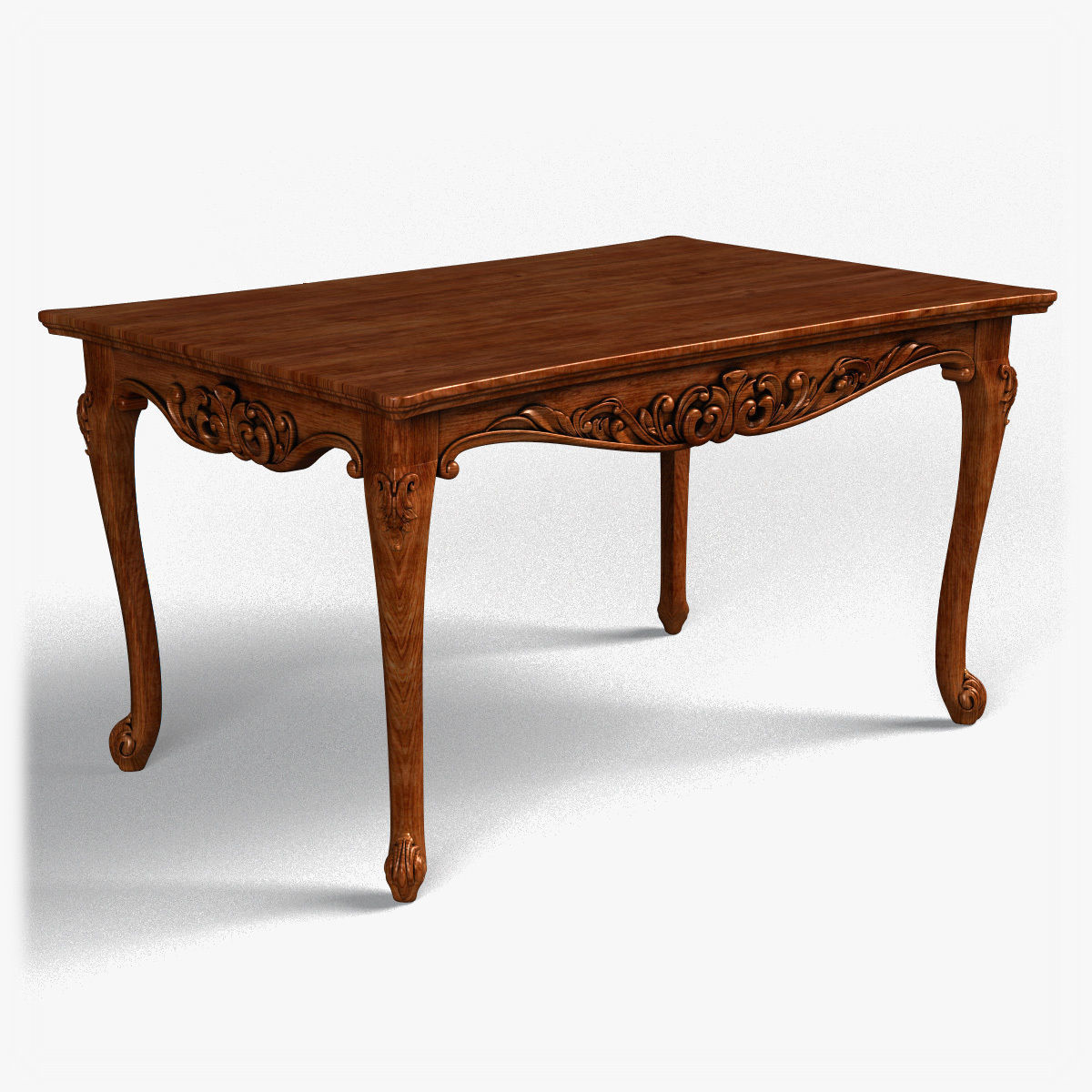 Table0015 ornate dining table 3D model_8