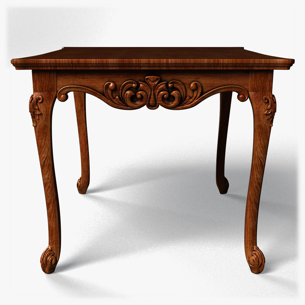 Table0015 ornate dining table 3D model_11