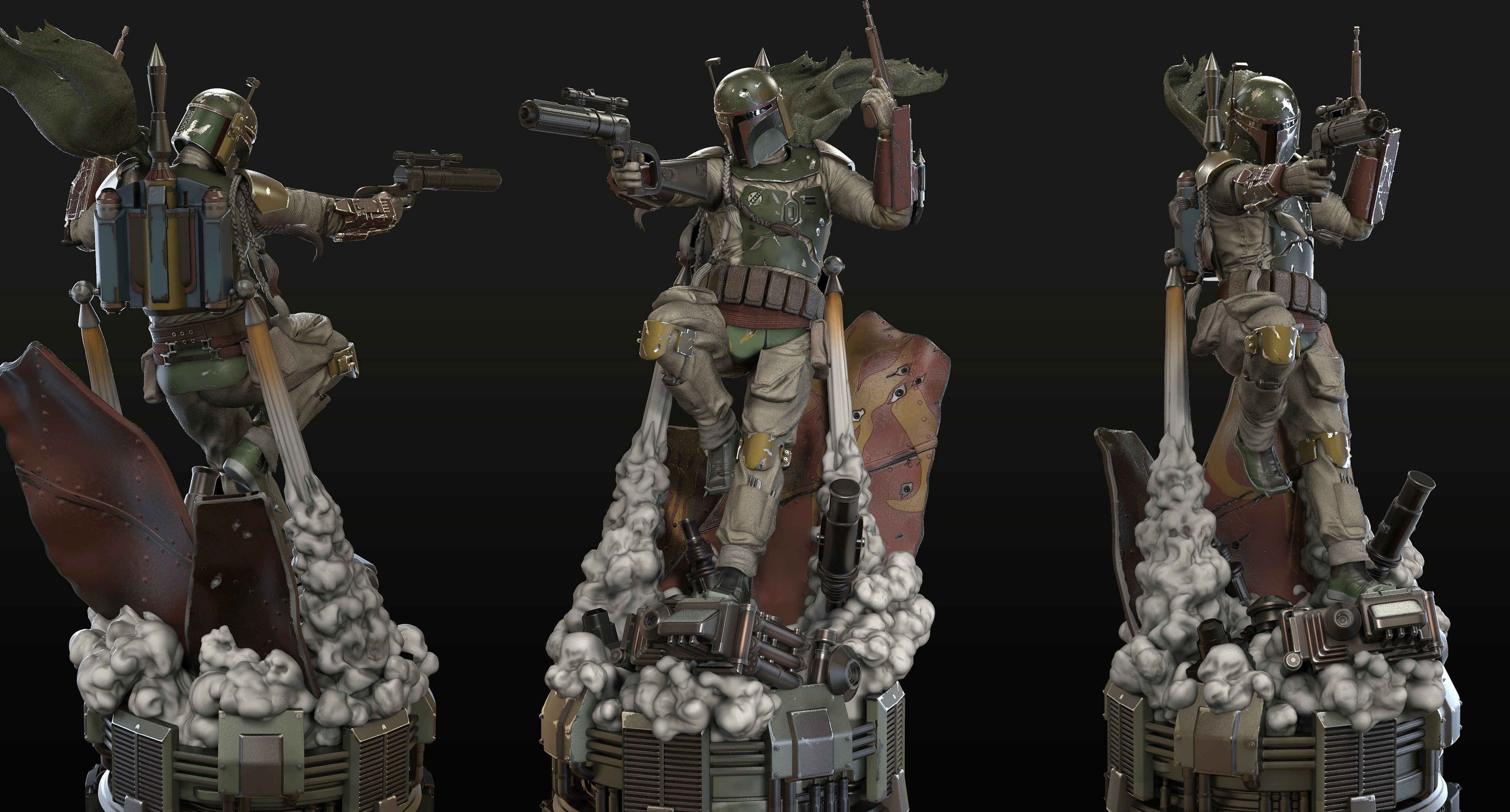 Boba Fett from Star Wars 3D print model_9