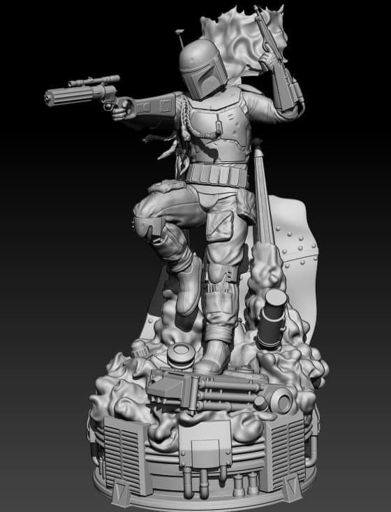 Boba Fett from Star Wars 3D print model_7