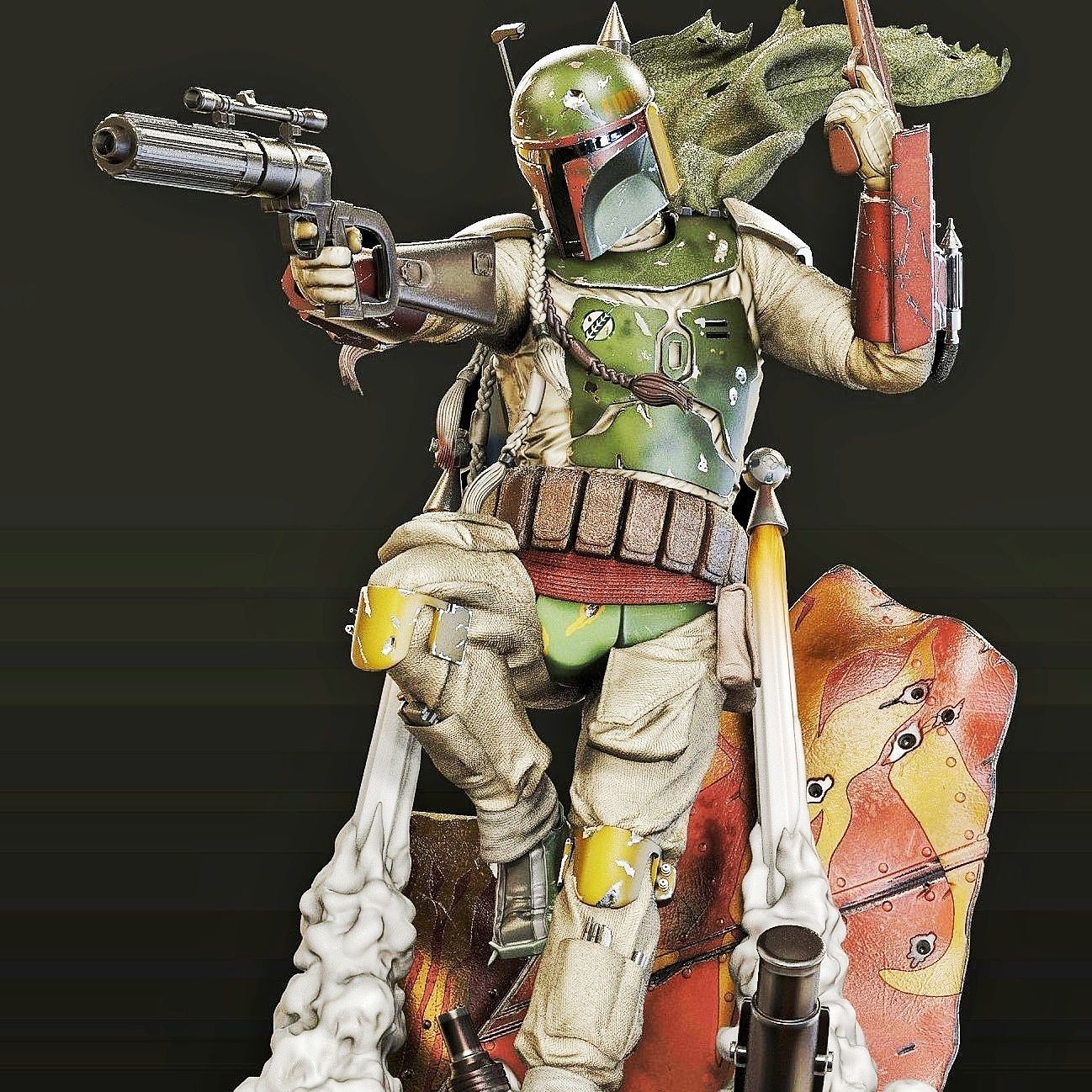 Boba Fett from Star Wars 3D print model_1