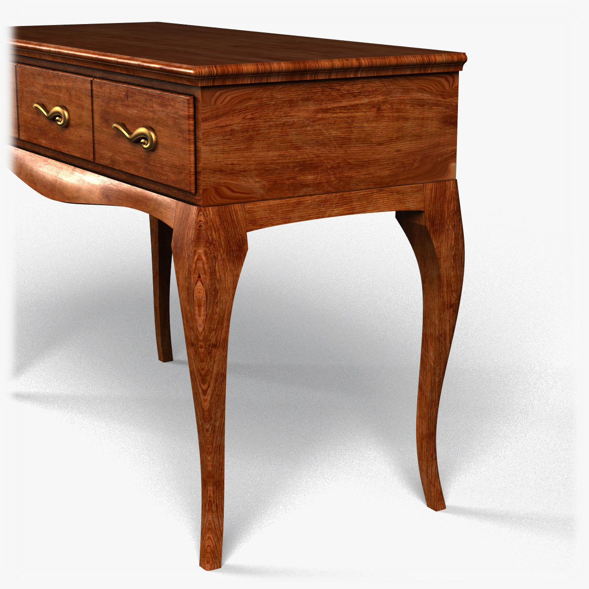 Table0016 console table with drawers 3D model_12