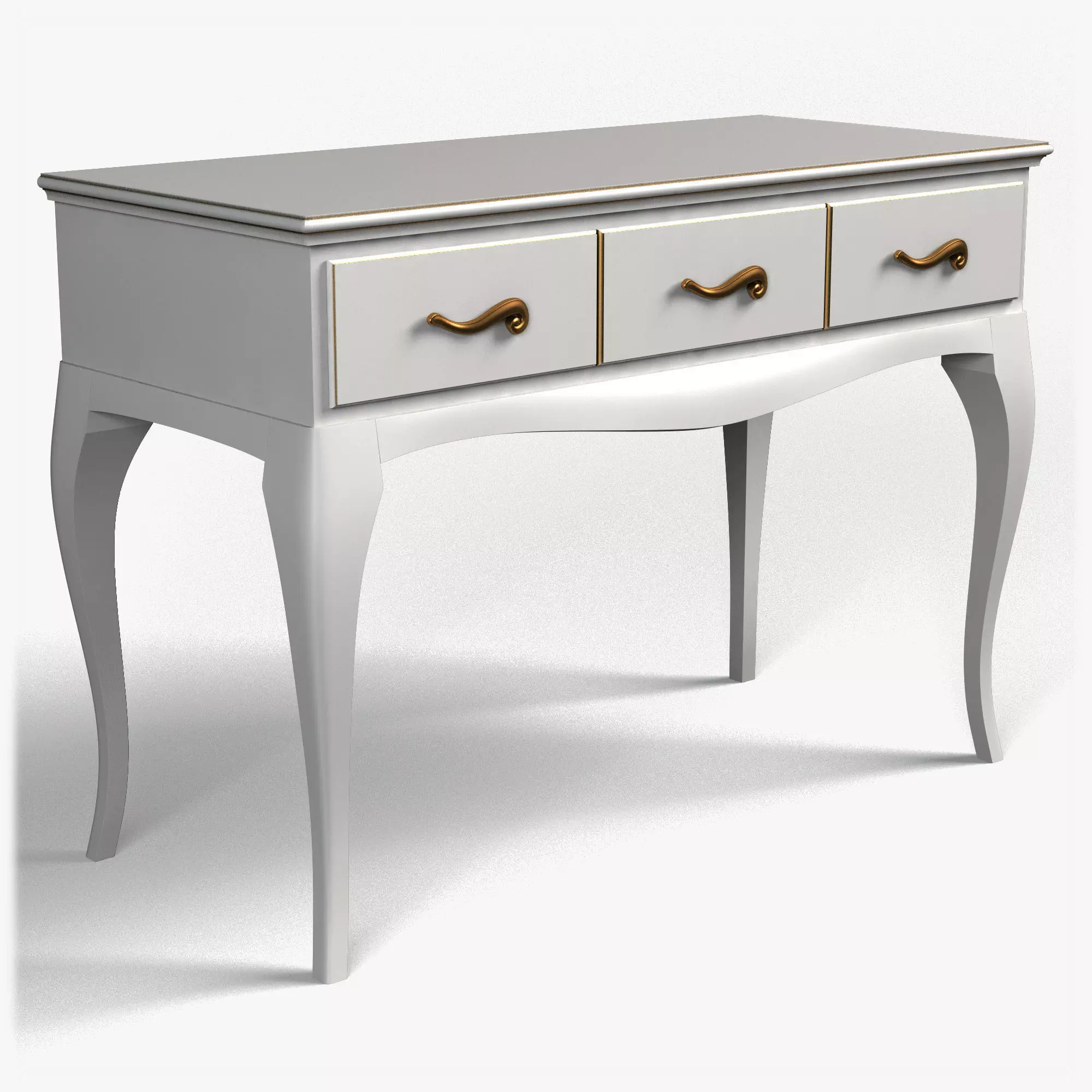 Table0016 console table with drawers 3D model_0
