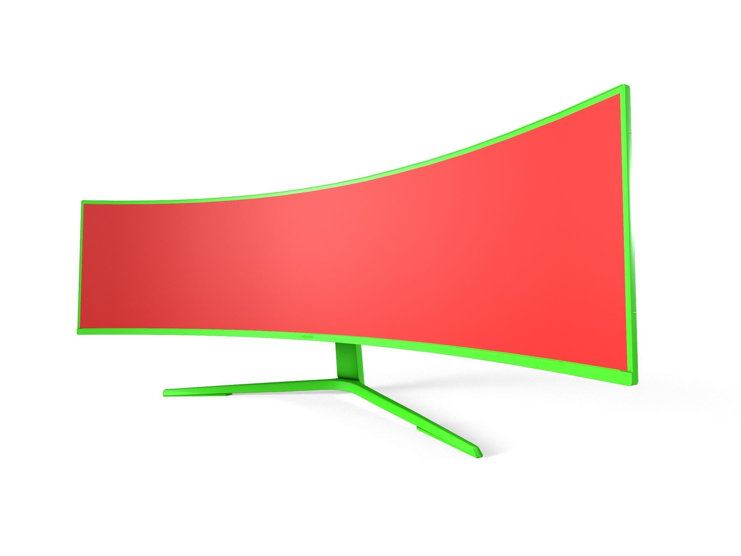 Samsung Odssey Neo G9 49inch curved gaming Monitor Low-poly 3D model_11