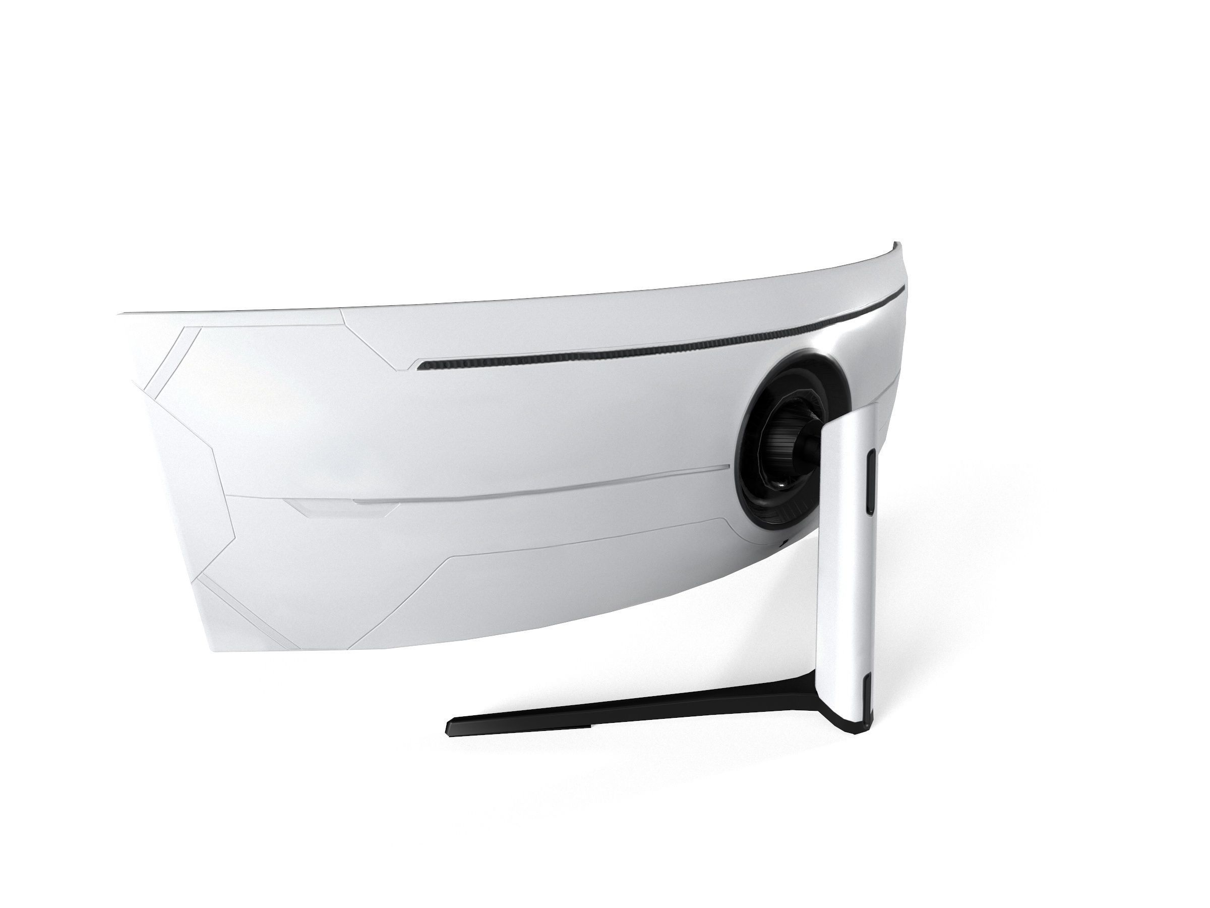 Samsung Odssey Neo G9 49inch curved gaming Monitor Low-poly 3D model_2